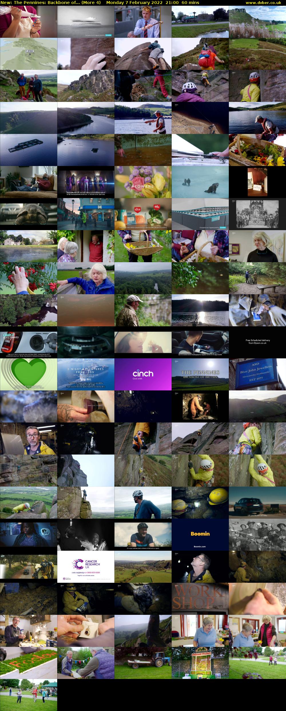 The Pennines: Backbone of... (More 4) Monday 7 February 2022 21:00 - 22:00