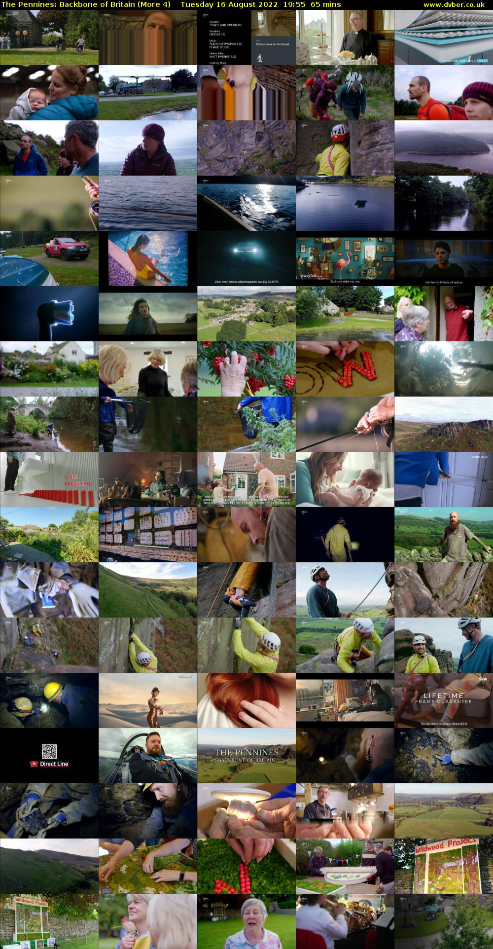 The Pennines: Backbone of Britain (More 4) Tuesday 16 August 2022 19:55 - 21:00