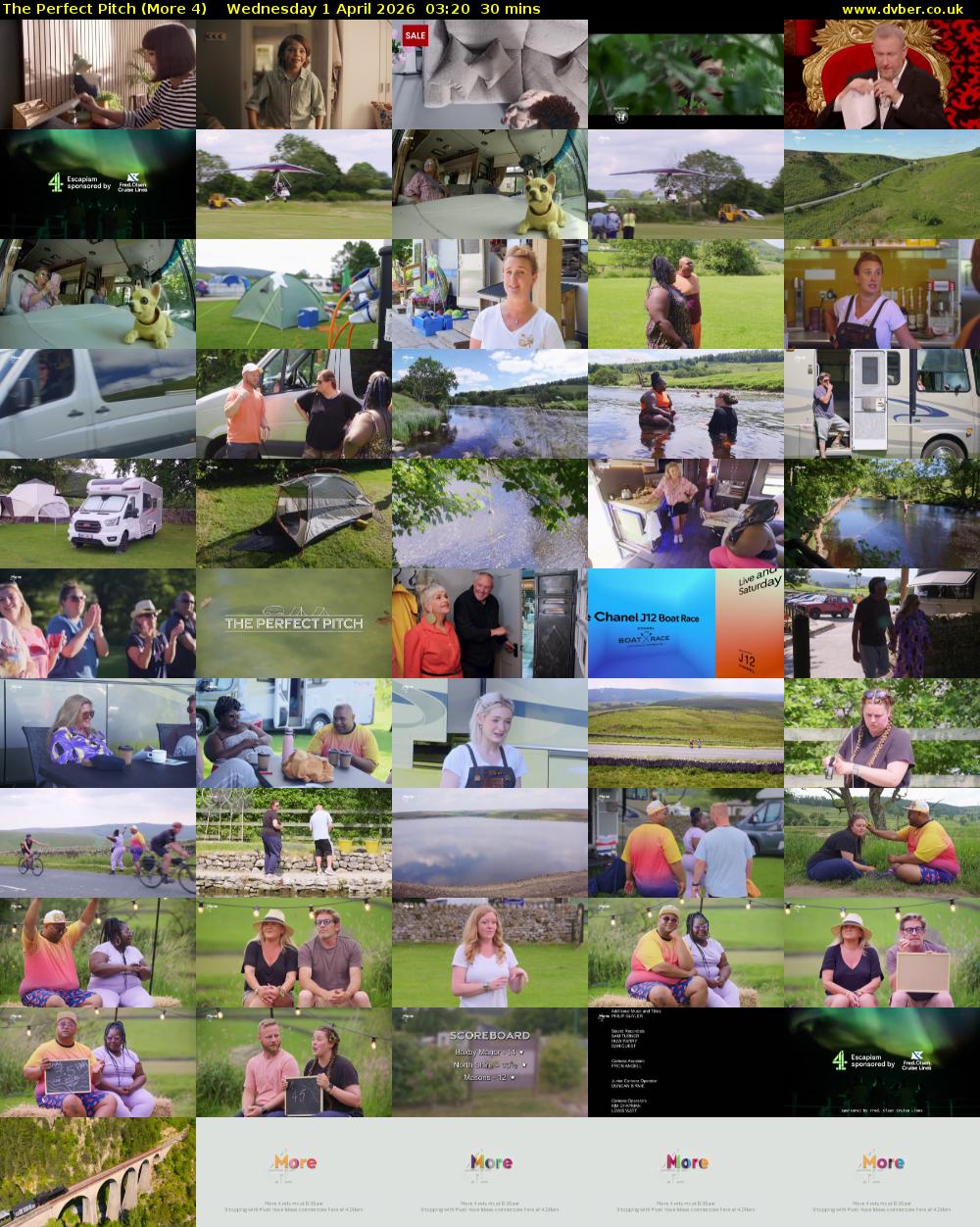 The Perfect Pitch (More 4) Wednesday 1 April 2026 03:20 - 03:50