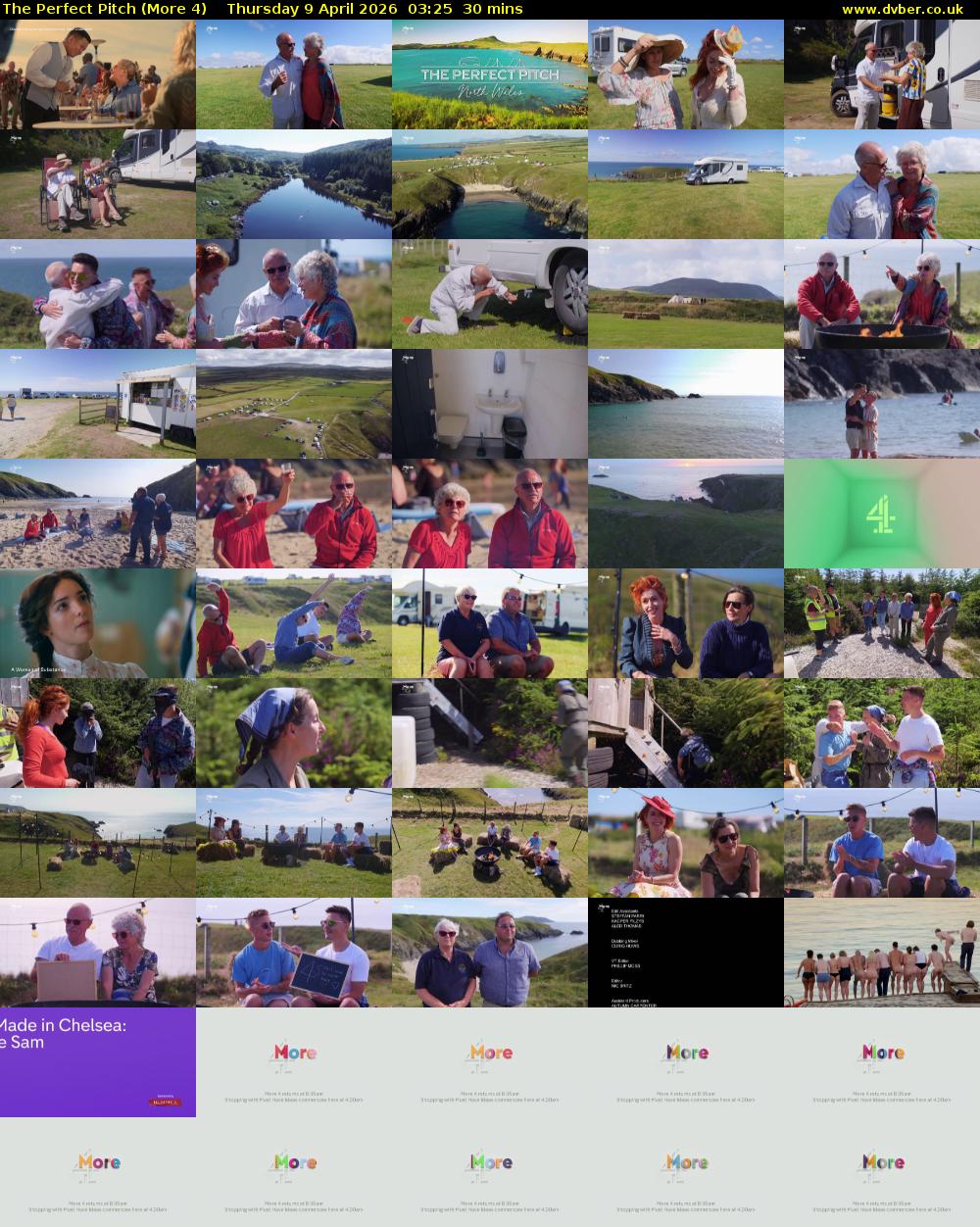 The Perfect Pitch (More 4) Thursday 9 April 2026 03:25 - 03:55