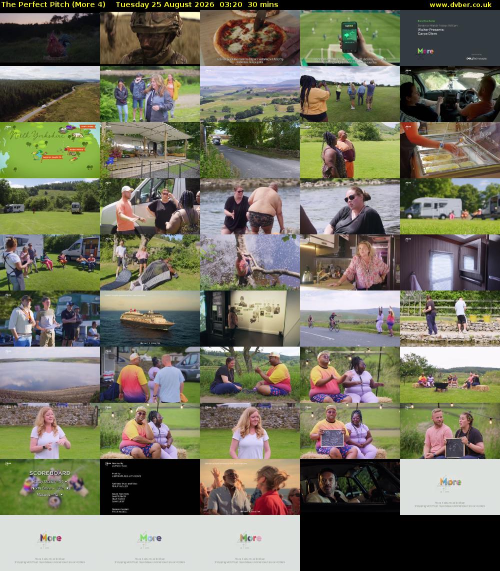 The Perfect Pitch (More 4) Tuesday 25 August 2026 03:20 - 03:50