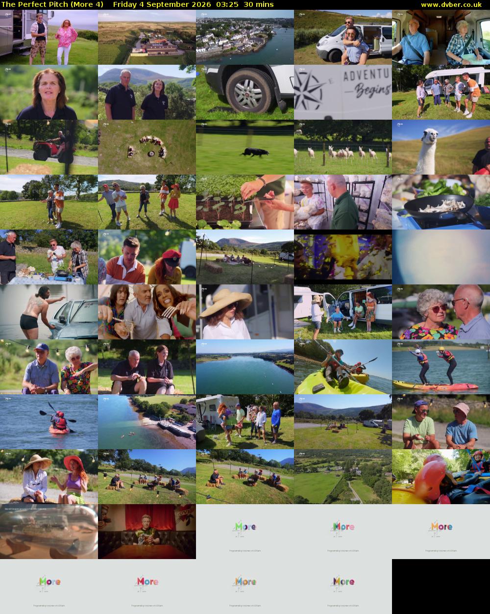 The Perfect Pitch (More 4) Friday 4 September 2026 03:25 - 03:55
