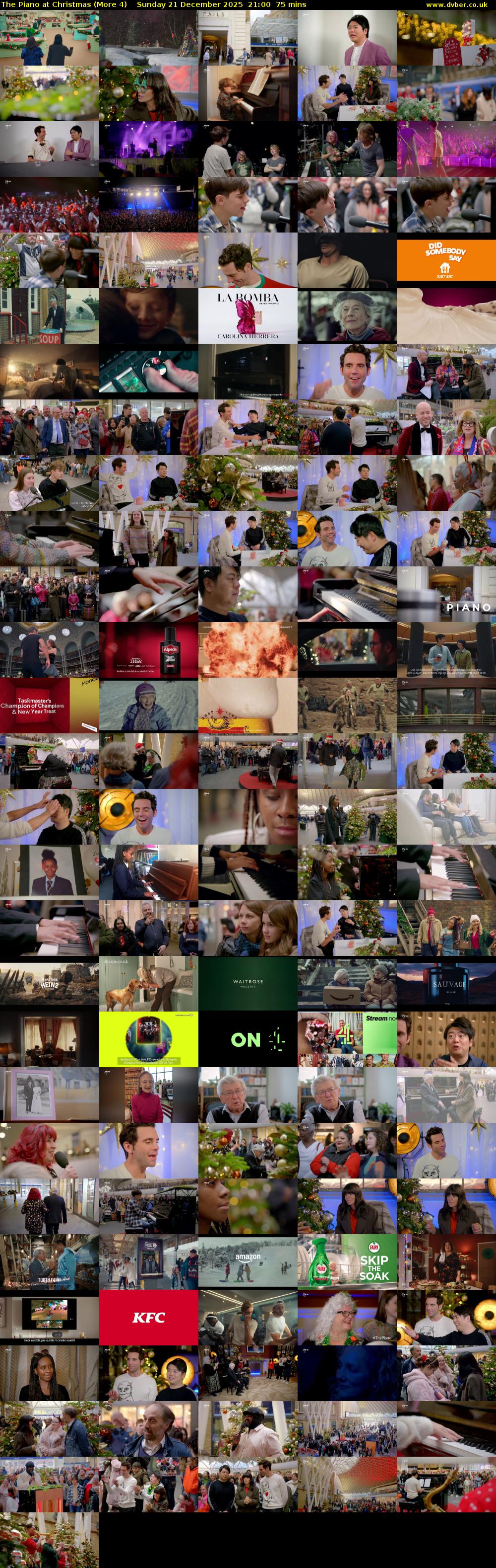 The Piano at Christmas (More 4) Sunday 21 December 2025 21:00 - 22:15