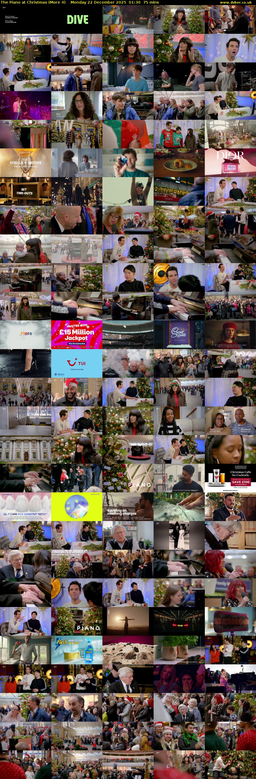 The Piano at Christmas (More 4) Monday 22 December 2025 01:30 - 02:45