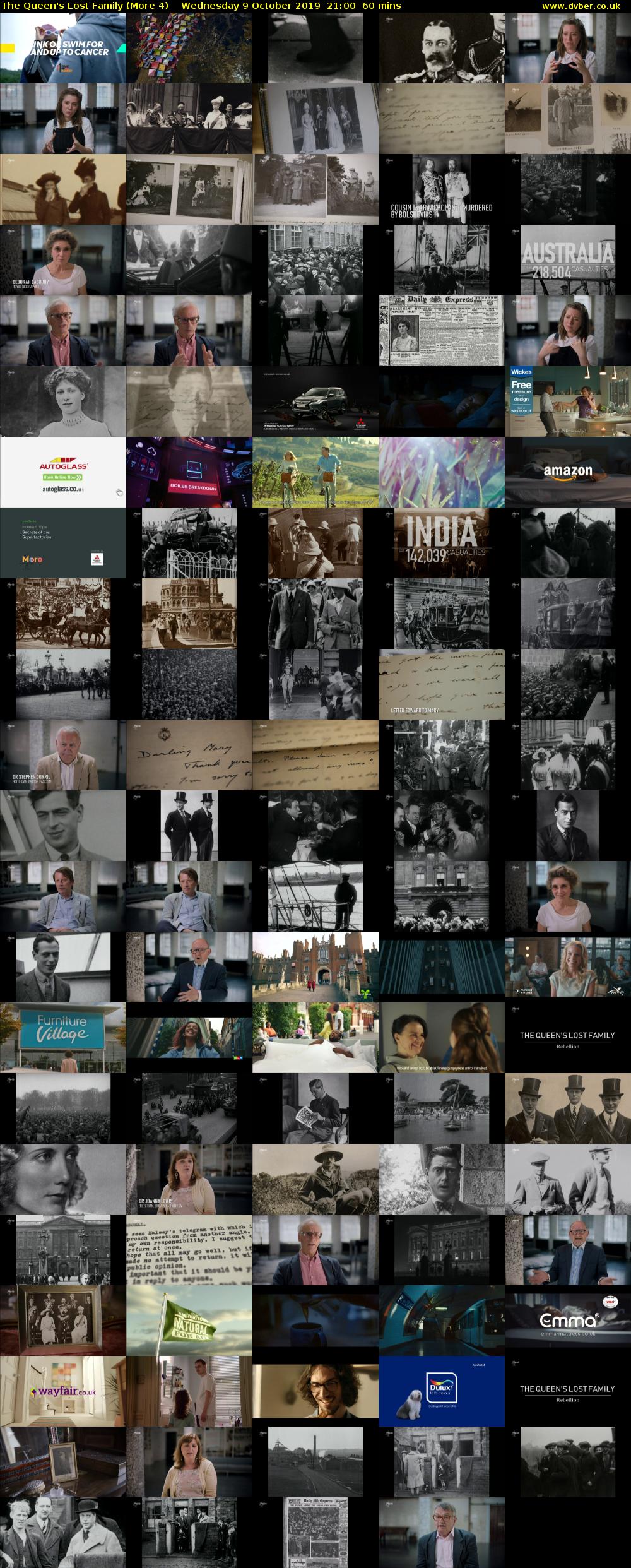 The Queen's Lost Family (More 4) Wednesday 9 October 2019 21:00 - 22:00