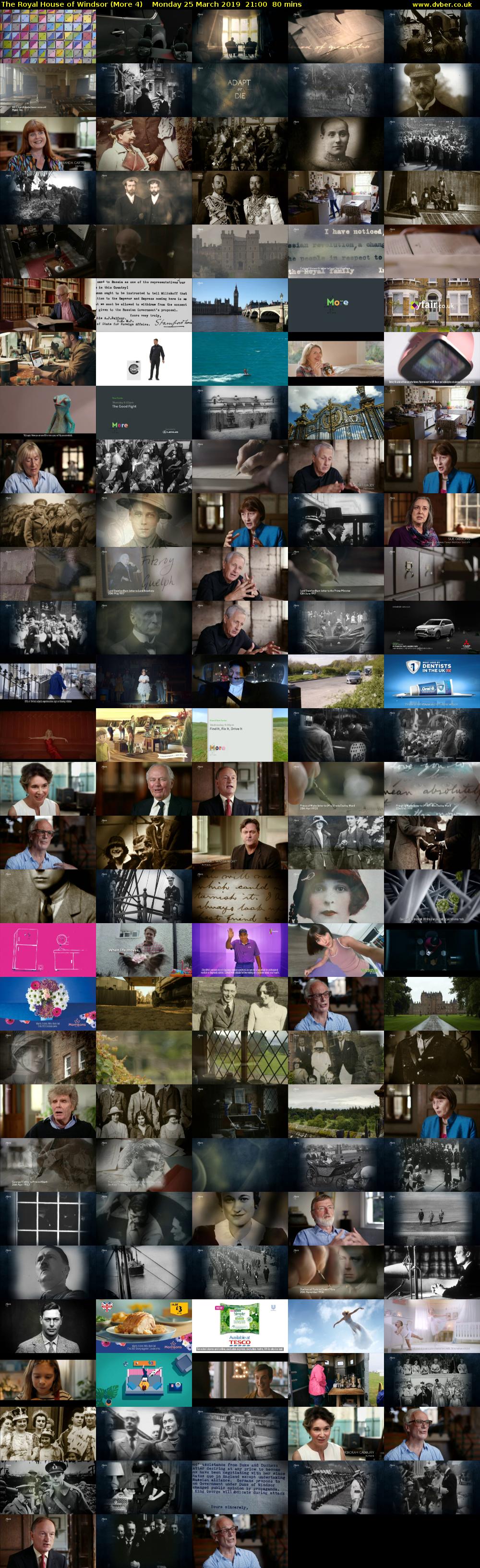 The Royal House of Windsor (More 4) Monday 25 March 2019 21:00 - 22:20