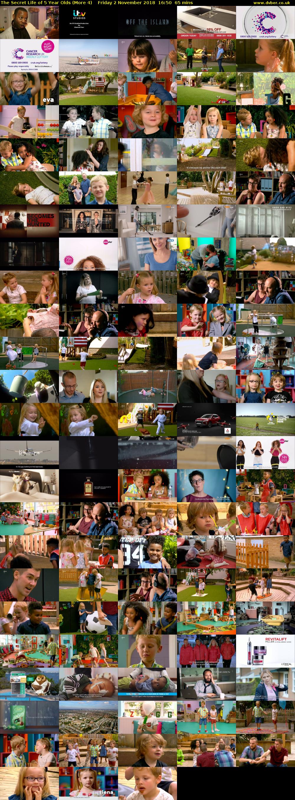 The Secret Life of 5 Year Olds (More 4) Friday 2 November 2018 16:50 - 17:55