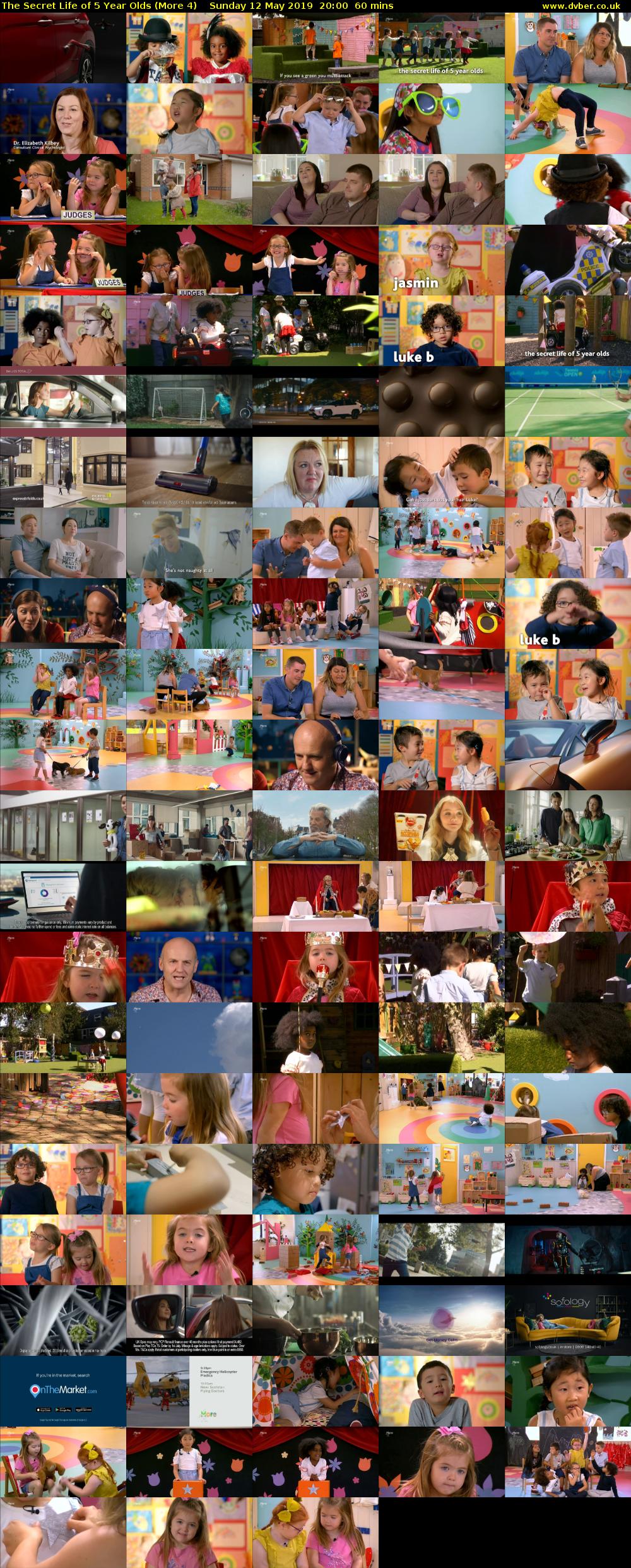 The Secret Life of 5 Year Olds (More 4) Sunday 12 May 2019 20:00 - 21:00
