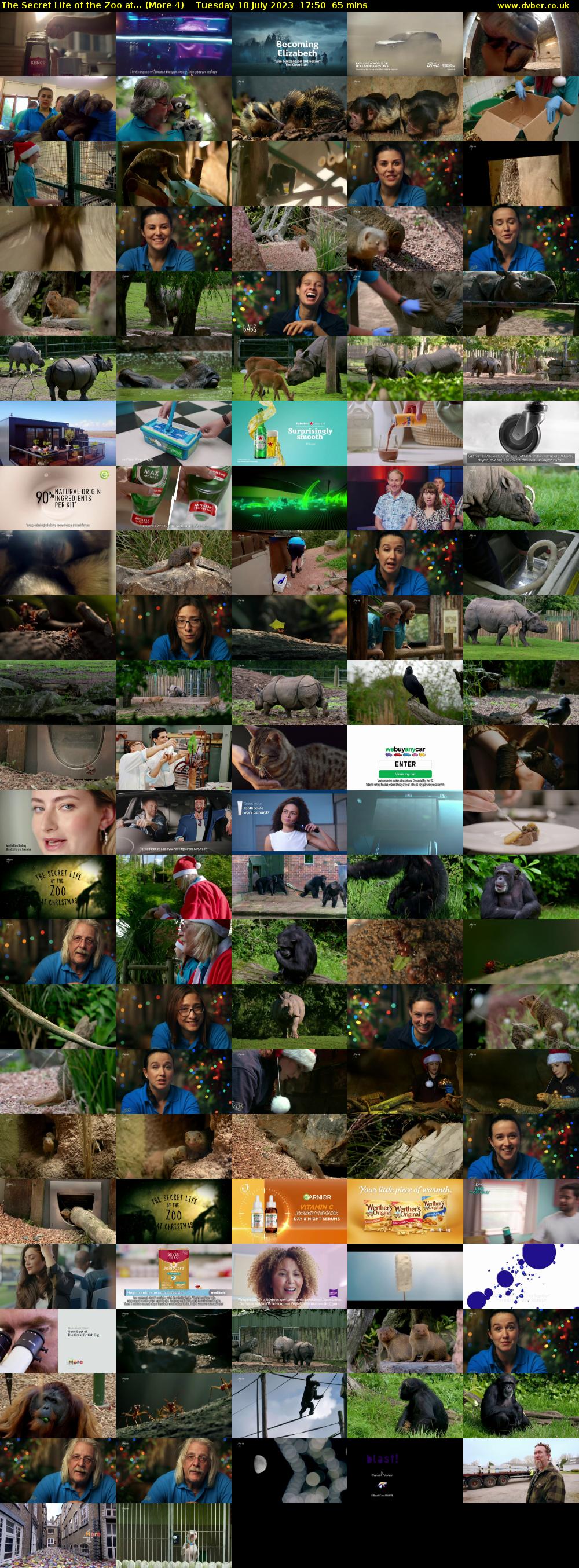 The Secret Life of the Zoo at... (More 4) Tuesday 18 July 2023 17:50 - 18:55