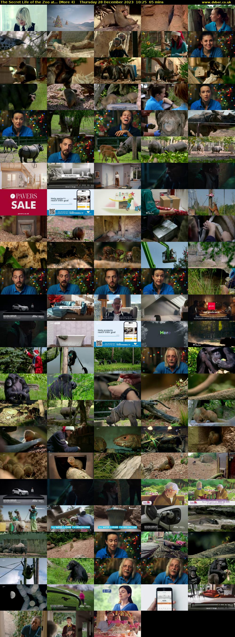 The Secret Life of the Zoo at... (More 4) Thursday 28 December 2023 10:25 - 11:30