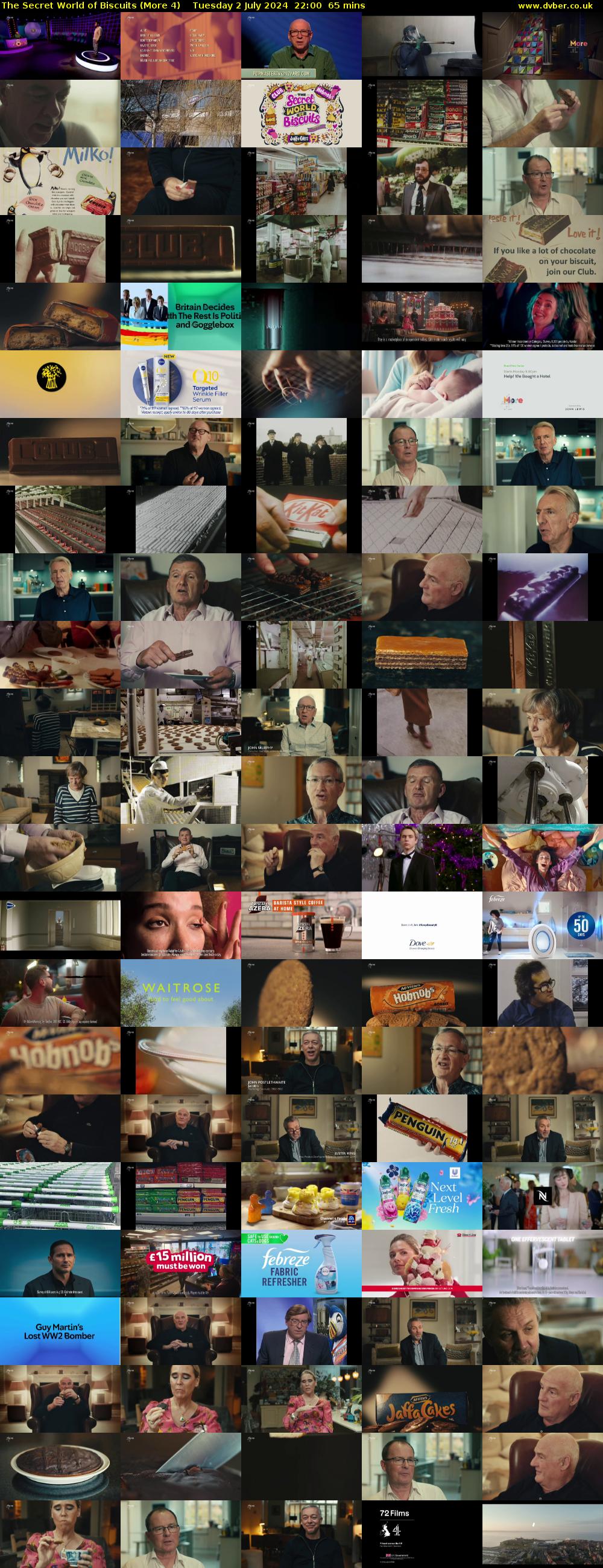 The Secret World of Biscuits (More 4) Tuesday 2 July 2024 22:00 - 23:05