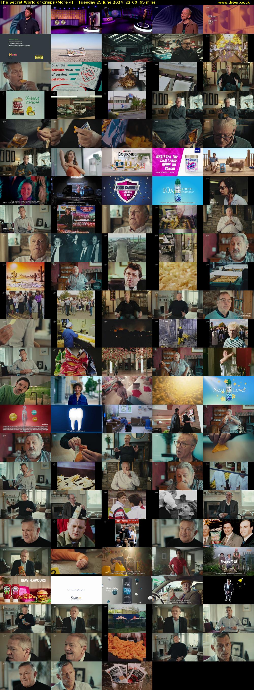 The Secret World of Crisps (More 4) Tuesday 25 June 2024 22:00 - 23:05