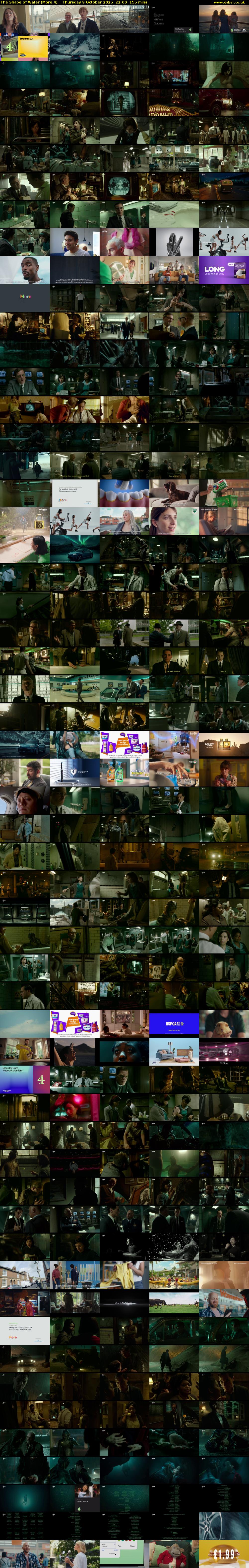 The Shape of Water (More 4) Thursday 9 October 2025 22:00 - 00:35