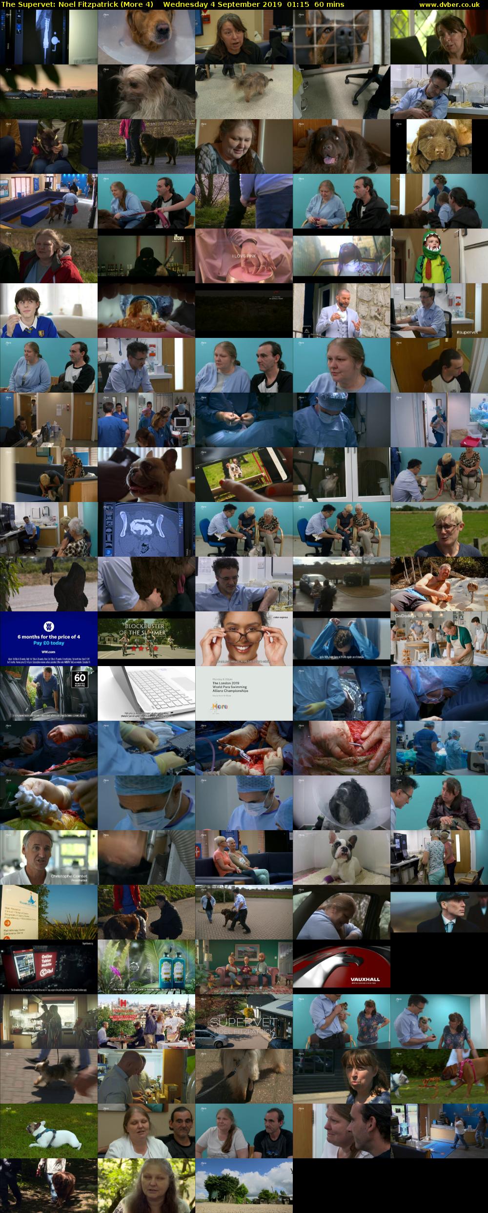 The Supervet: Noel Fitzpatrick (More 4) Wednesday 4 September 2019 01:15 - 02:15