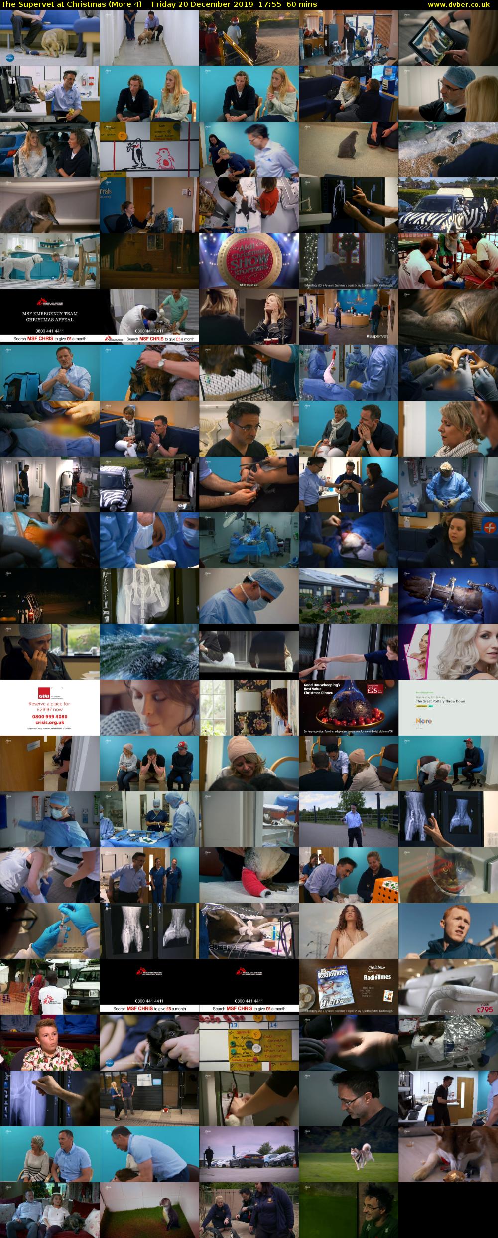 The Supervet at Christmas (More 4) Friday 20 December 2019 17:55 - 18:55
