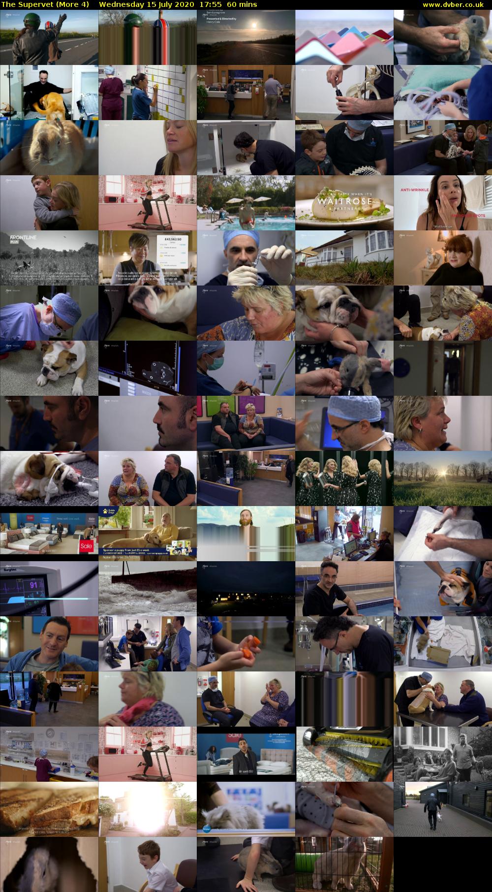 The Supervet (More 4) Wednesday 15 July 2020 17:55 - 18:55