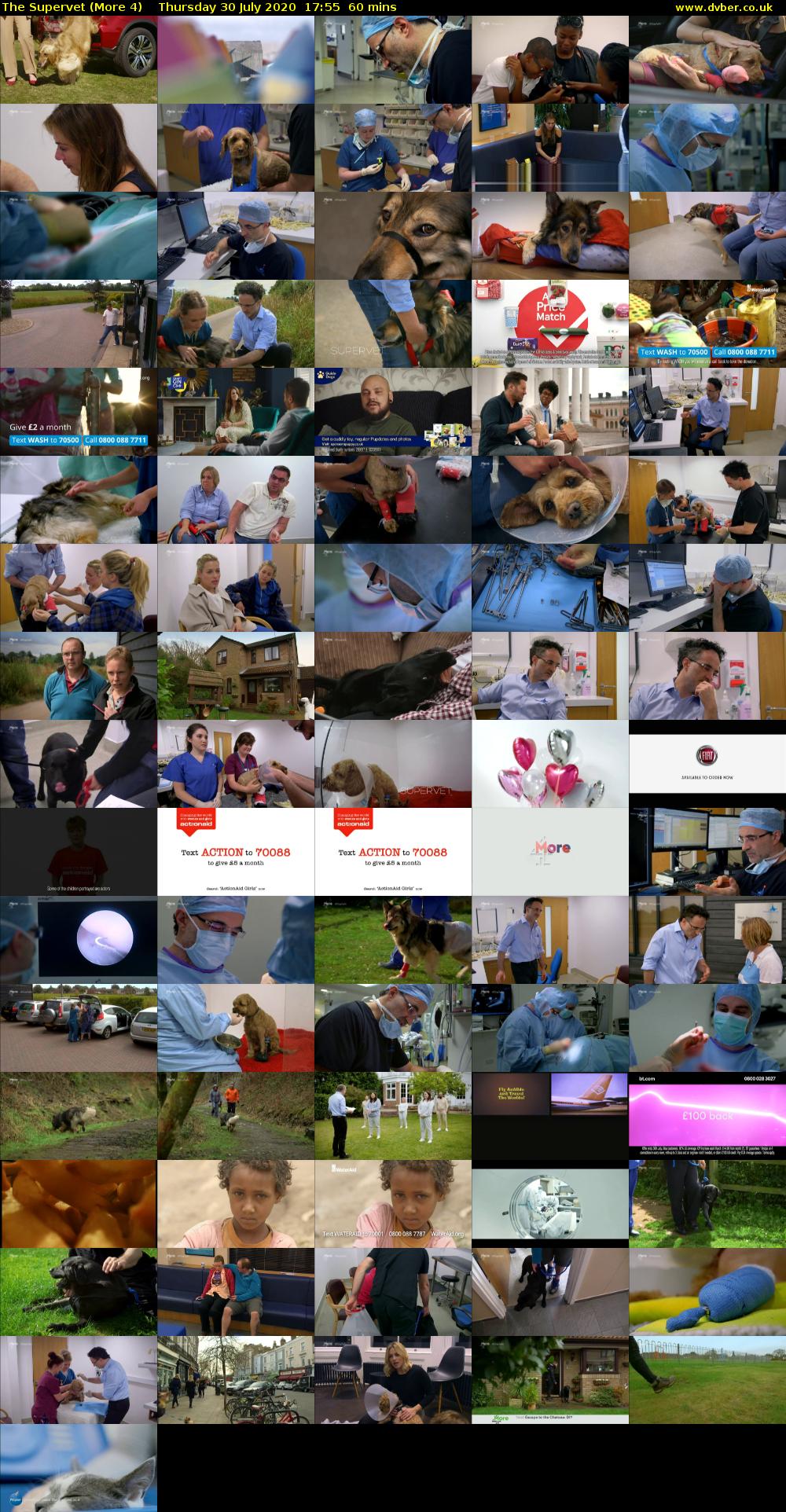The Supervet (More 4) Thursday 30 July 2020 17:55 - 18:55