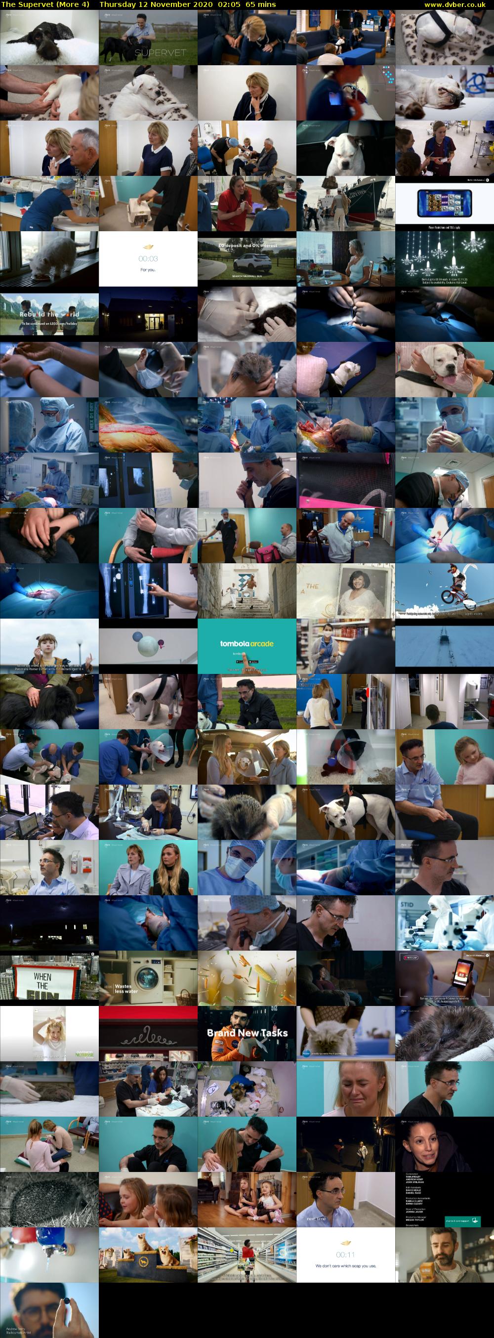 The Supervet (More 4) Thursday 12 November 2020 02:05 - 03:10