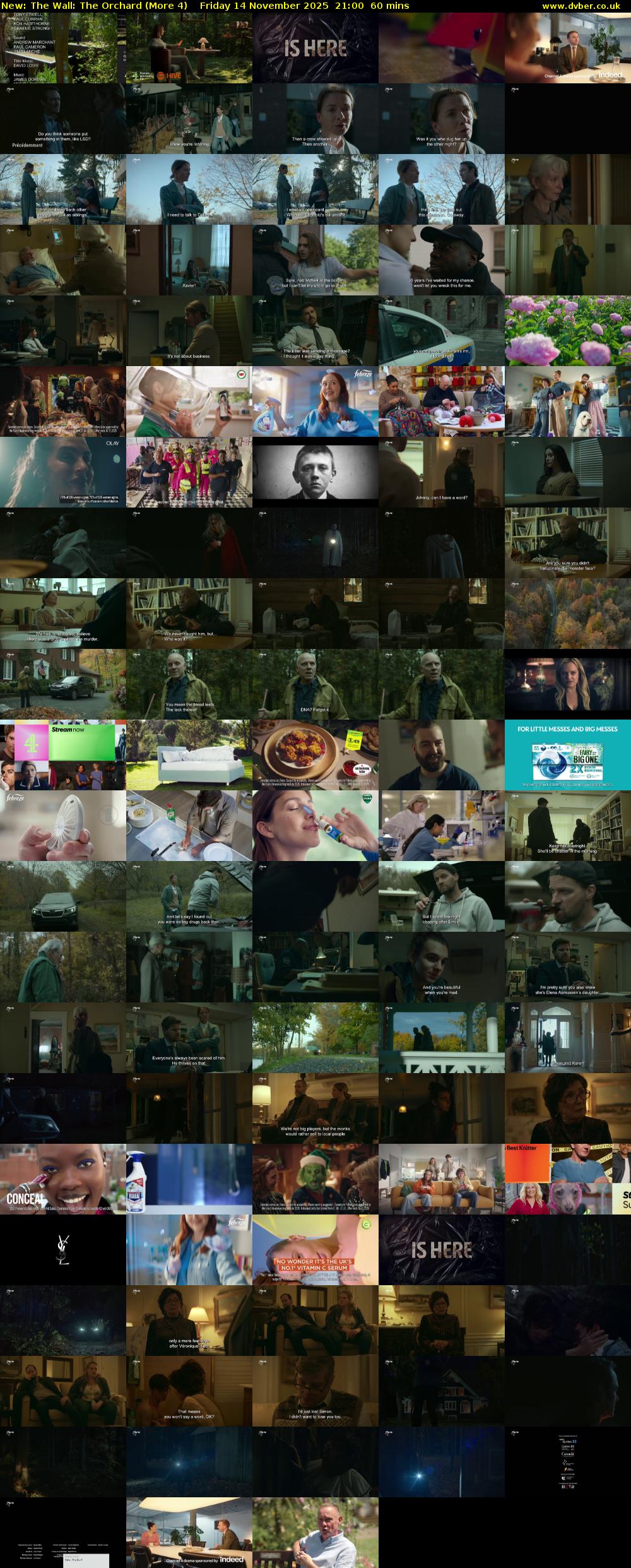 The Wall: The Orchard (More 4) Friday 14 November 2025 21:00 - 22:00