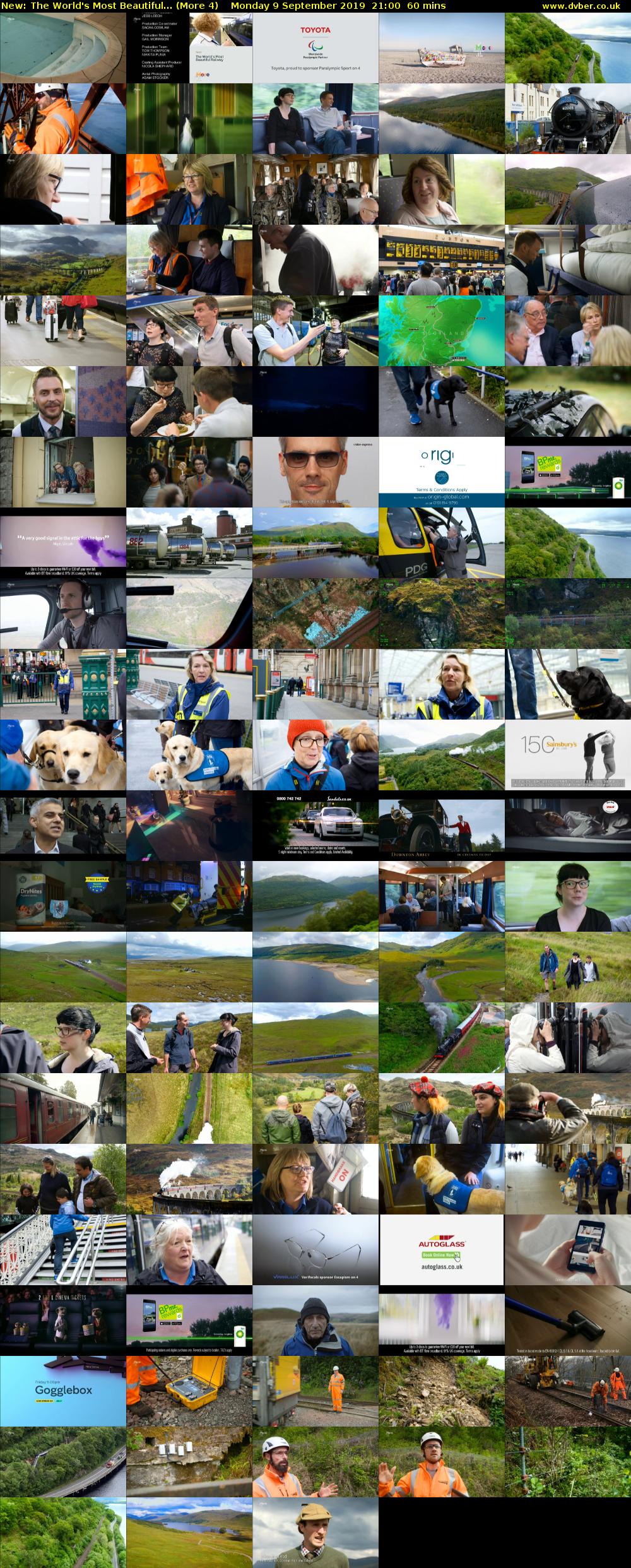The World's Most Beautiful... (More 4) Monday 9 September 2019 21:00 - 22:00