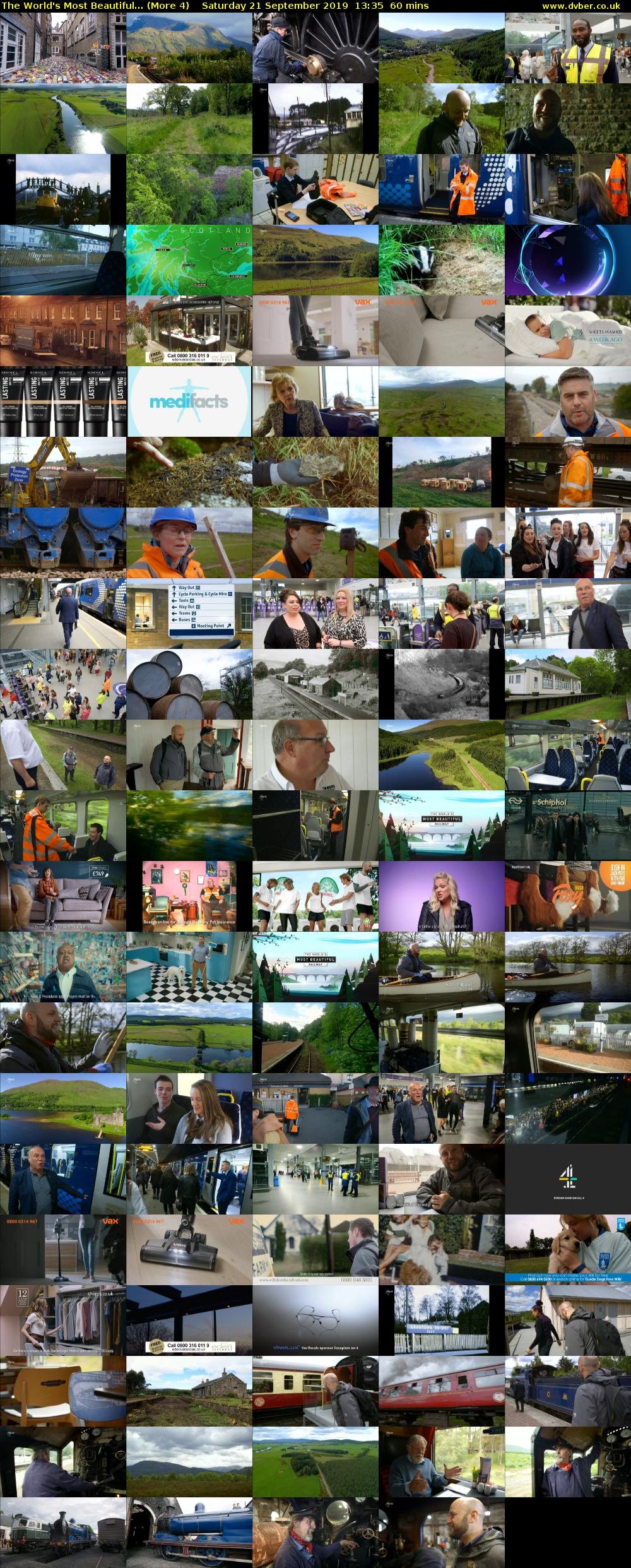 The World's Most Beautiful... (More 4) Saturday 21 September 2019 13:35 - 14:35
