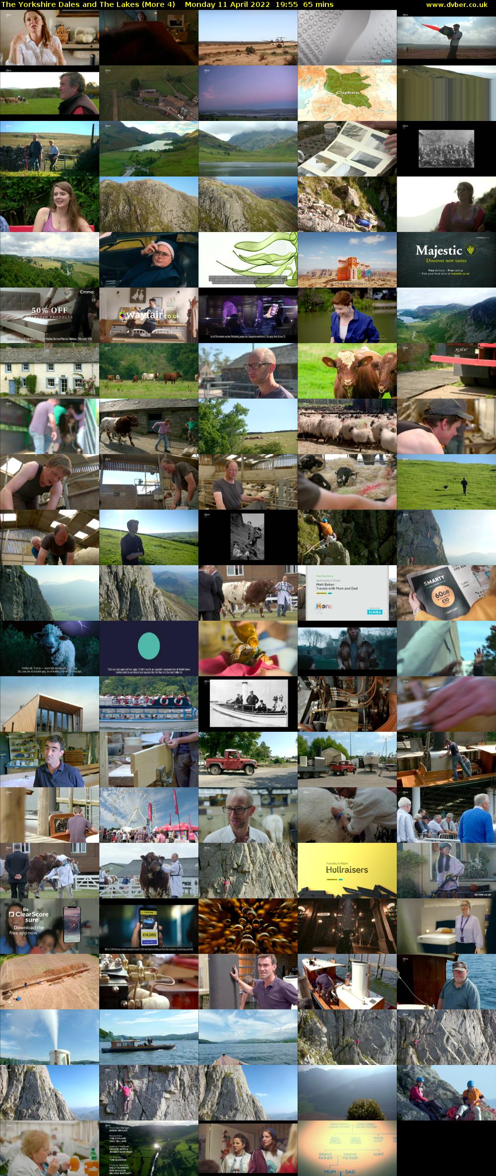 The Yorkshire Dales and The Lakes (More 4) Monday 11 April 2022 19:55 - 21:00
