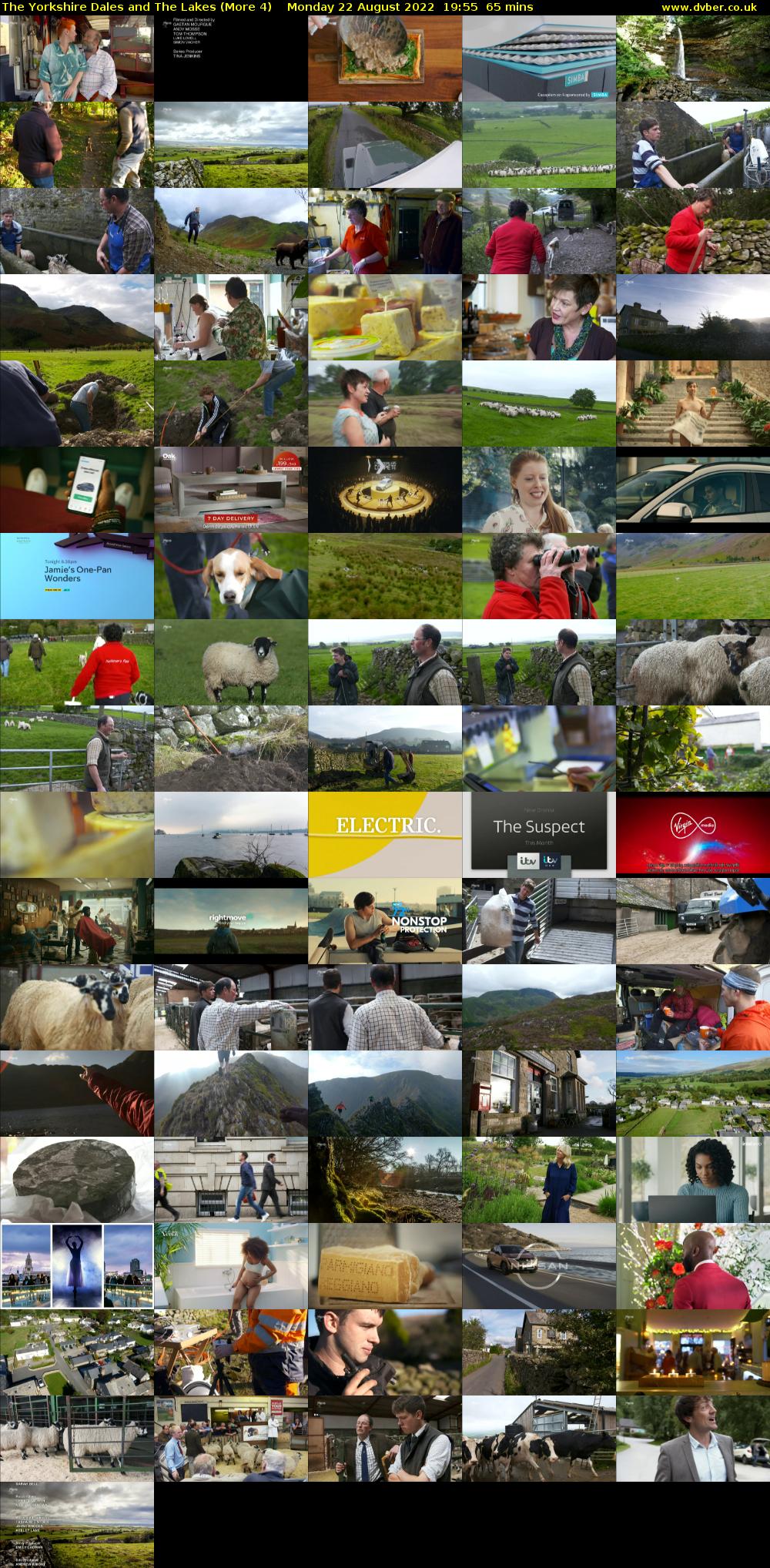 The Yorkshire Dales and The Lakes (More 4) Monday 22 August 2022 19:55 - 21:00