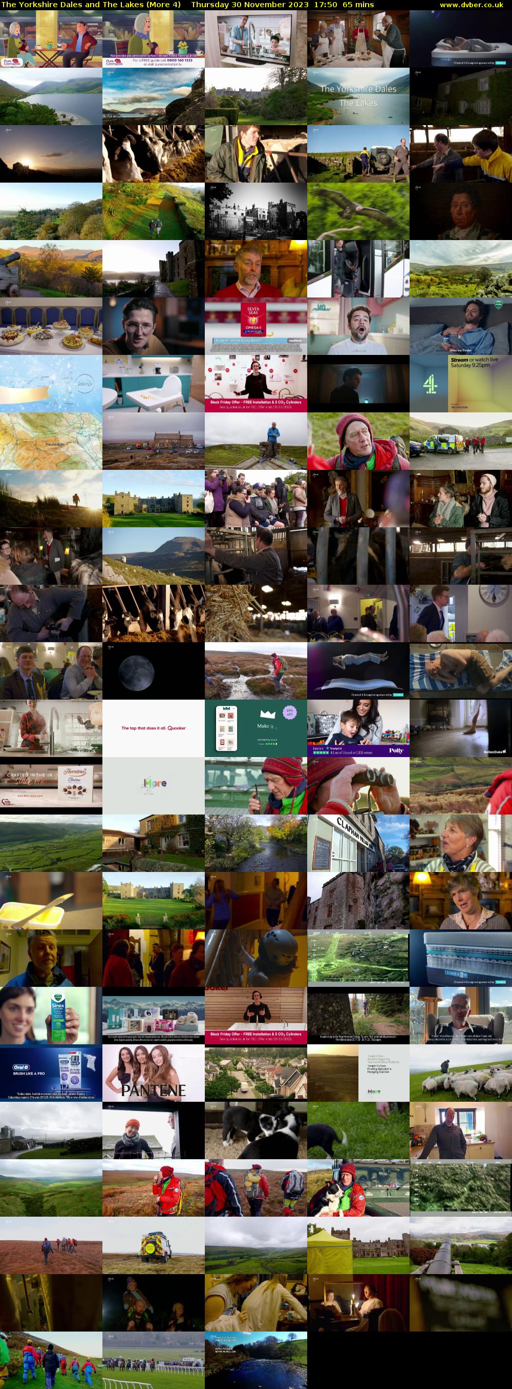 The Yorkshire Dales and The Lakes (More 4) Thursday 30 November 2023 17:50 - 18:55