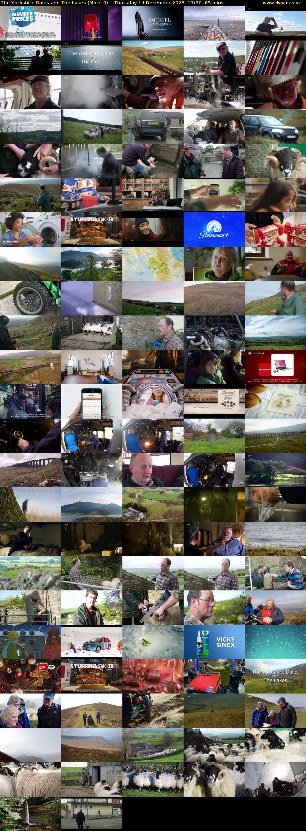 The Yorkshire Dales and The Lakes (More 4) Thursday 14 December 2023 17:50 - 18:55