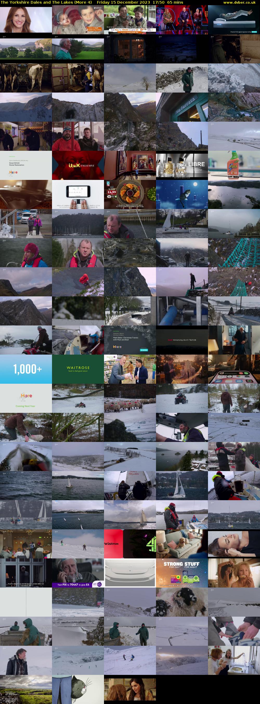 The Yorkshire Dales and The Lakes (More 4) Friday 15 December 2023 17:50 - 18:55