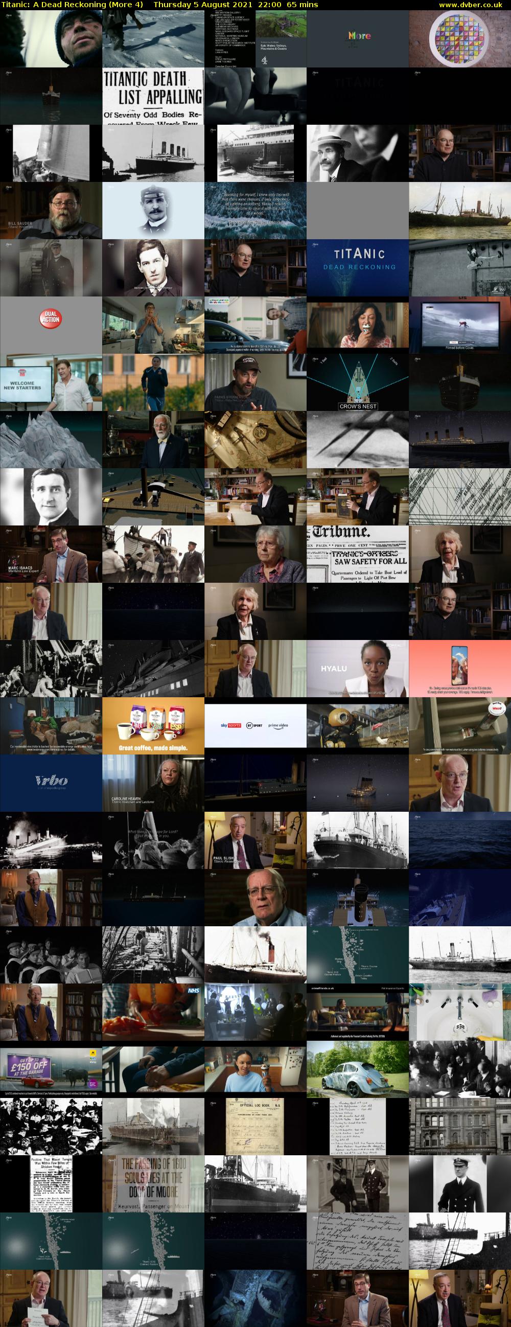 Titanic: A Dead Reckoning (More 4) Thursday 5 August 2021 22:00 - 23:05