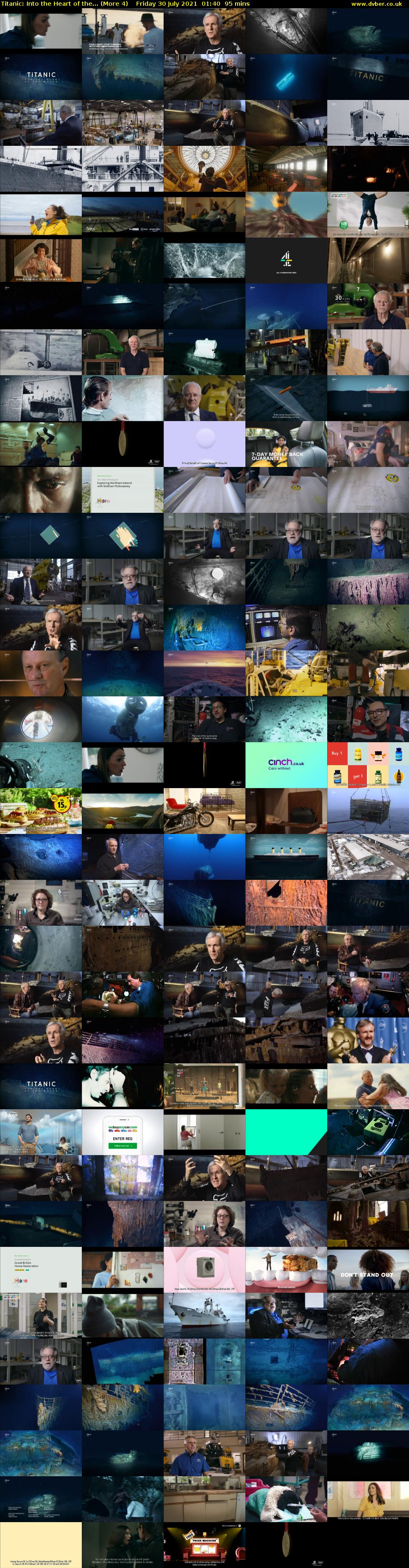 Titanic: Into the Heart of the... (More 4) Friday 30 July 2021 01:40 - 03:15