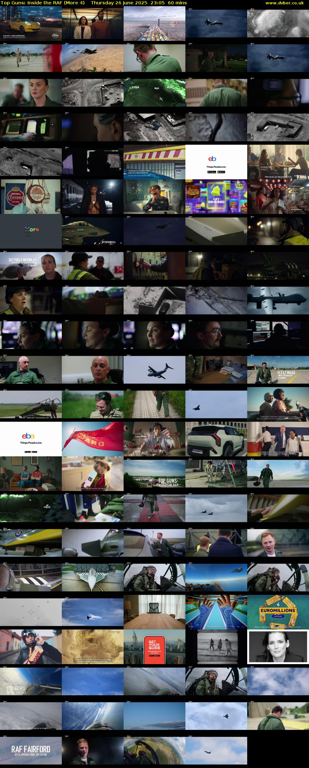 Top Guns: Inside the RAF (More 4) Thursday 26 June 2025 23:05 - 00:05