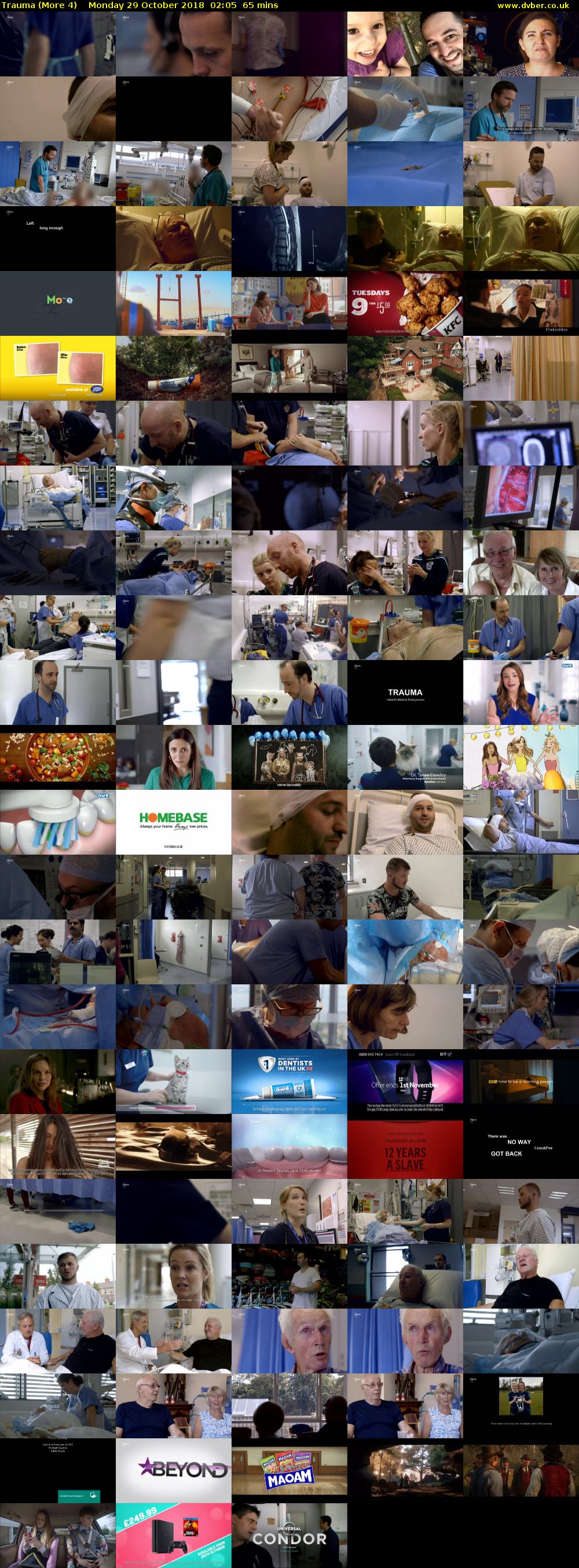 Trauma (More 4) Monday 29 October 2018 02:05 - 03:10