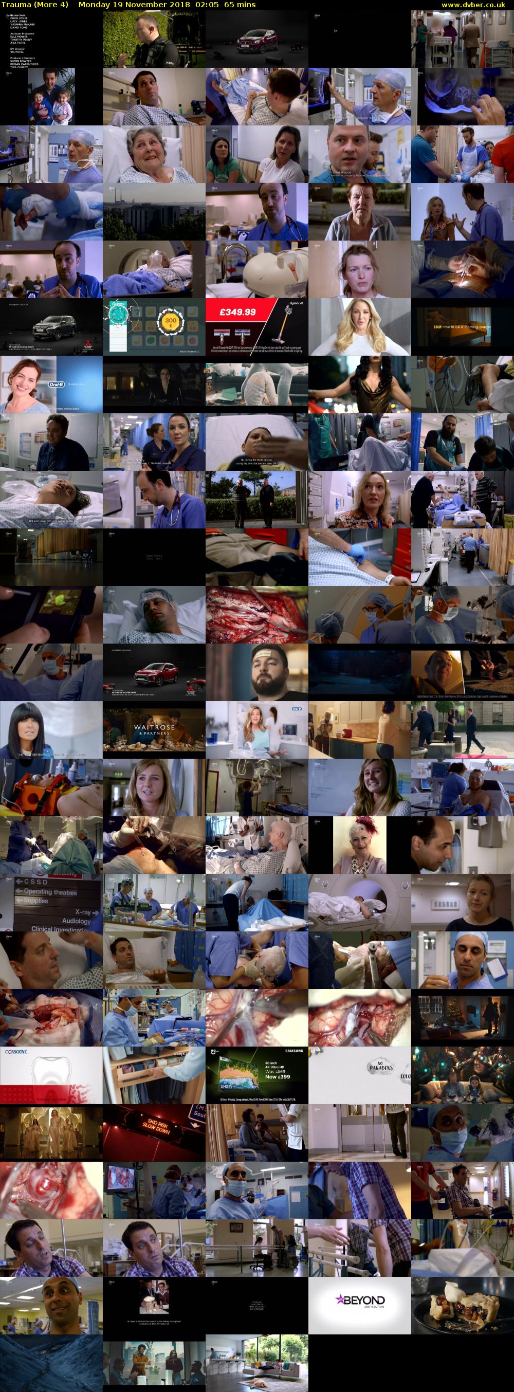 Trauma (More 4) Monday 19 November 2018 02:05 - 03:10