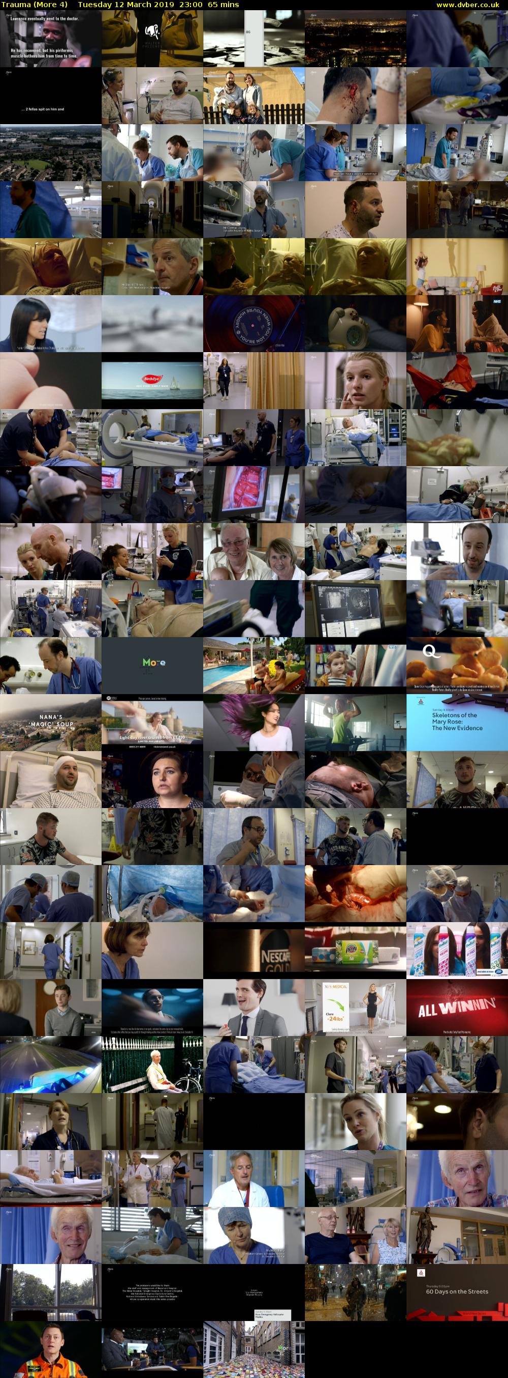 Trauma (More 4) Tuesday 12 March 2019 23:00 - 00:05