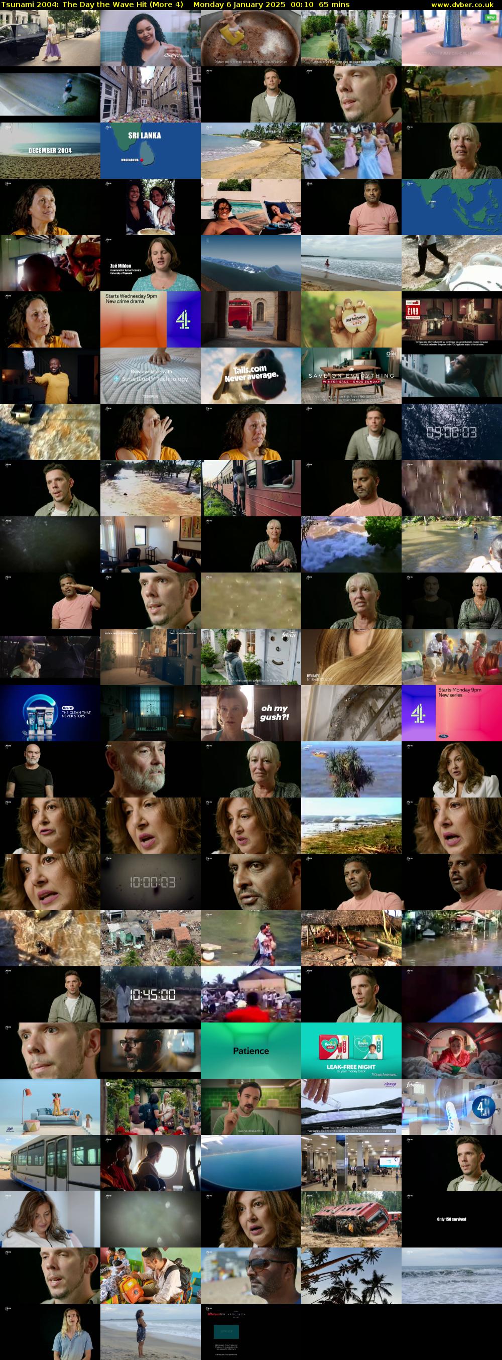 Tsunami 2004: The Day the Wave Hit (More 4) Monday 6 January 2025 00:10 - 01:15