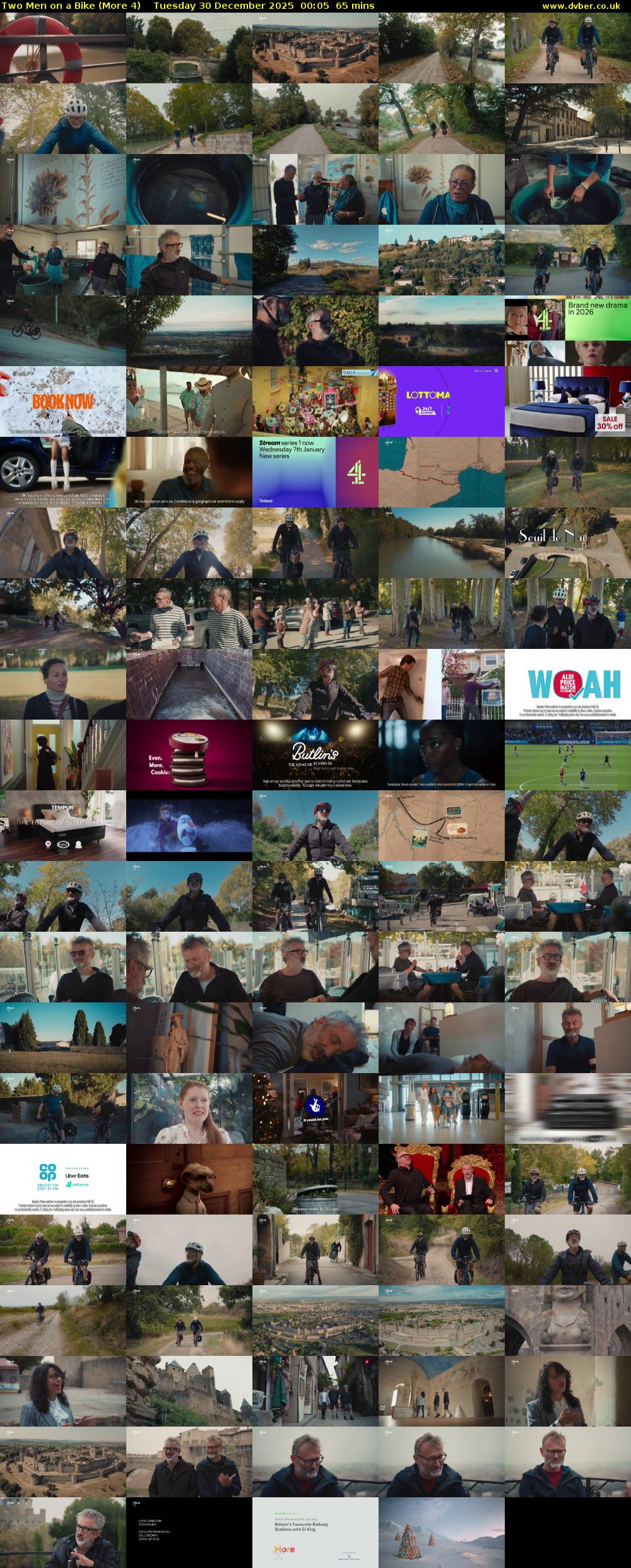 Two Men on a Bike (More 4) Tuesday 30 December 2025 00:05 - 01:10