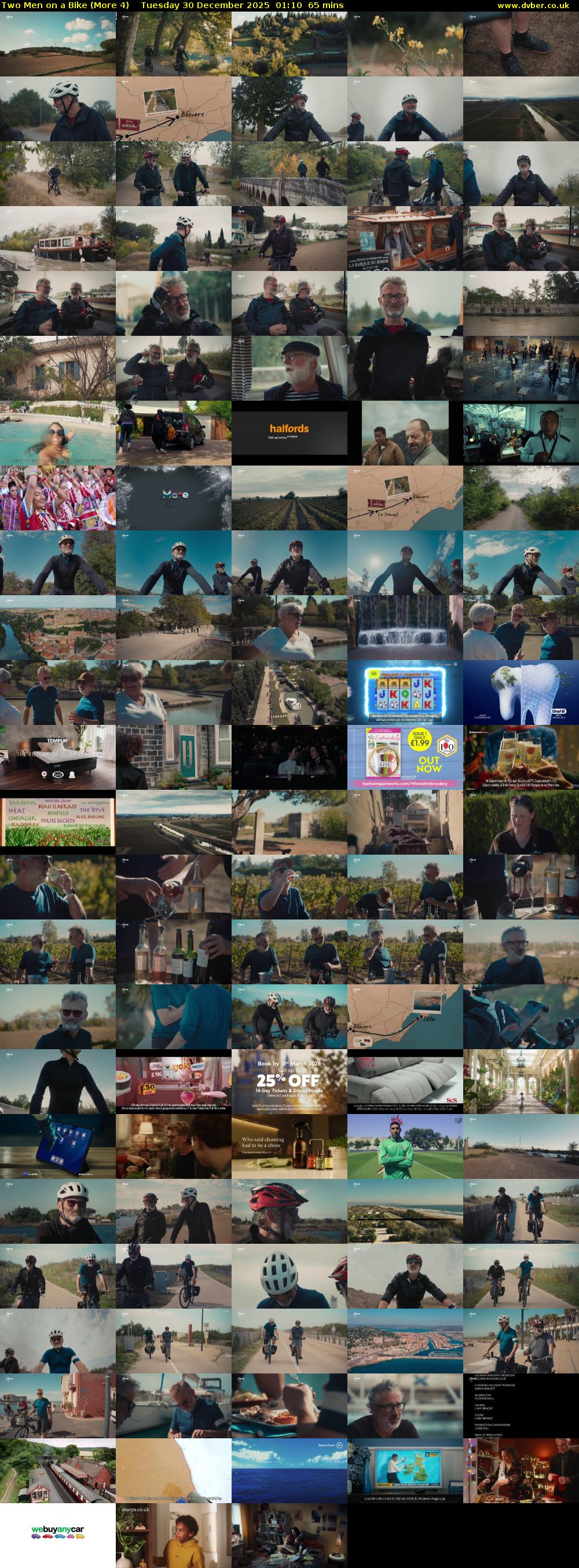 Two Men on a Bike (More 4) Tuesday 30 December 2025 01:10 - 02:15