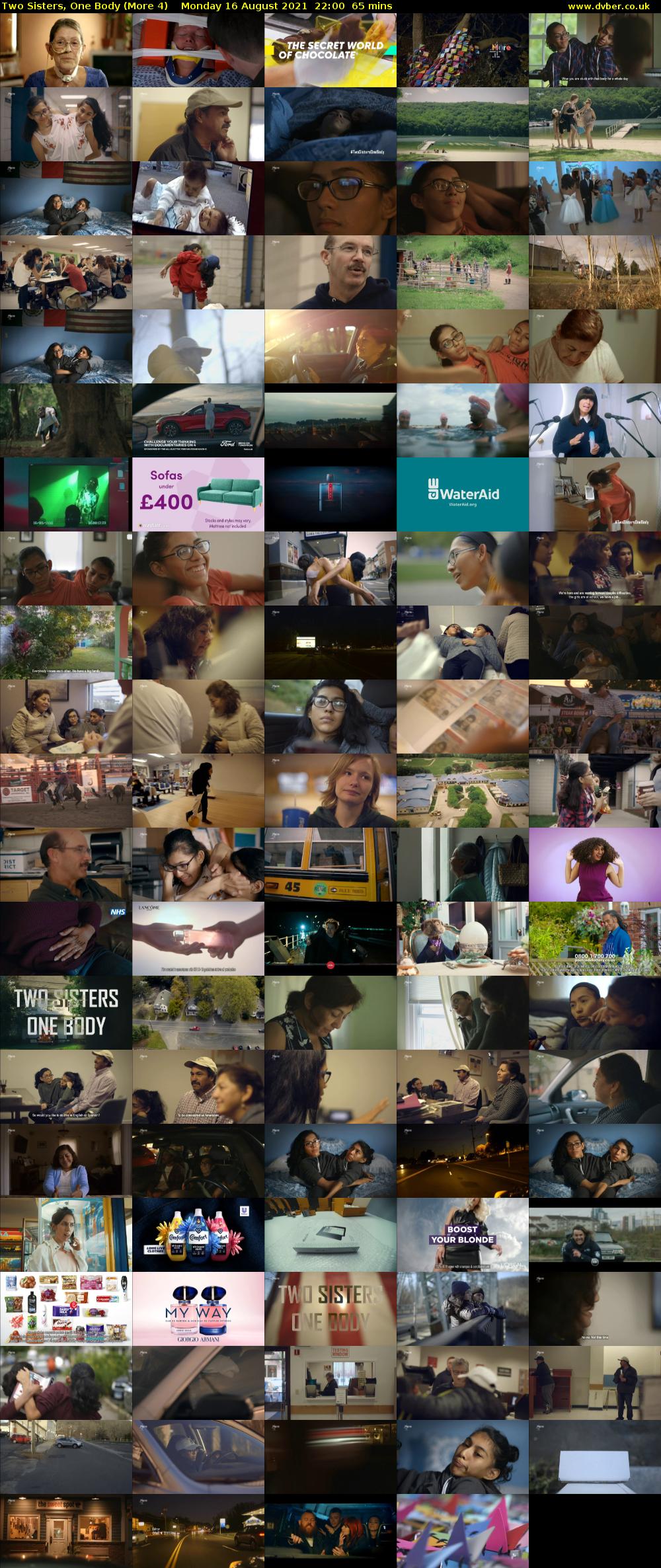 Two Sisters, One Body (More 4) Monday 16 August 2021 22:00 - 23:05