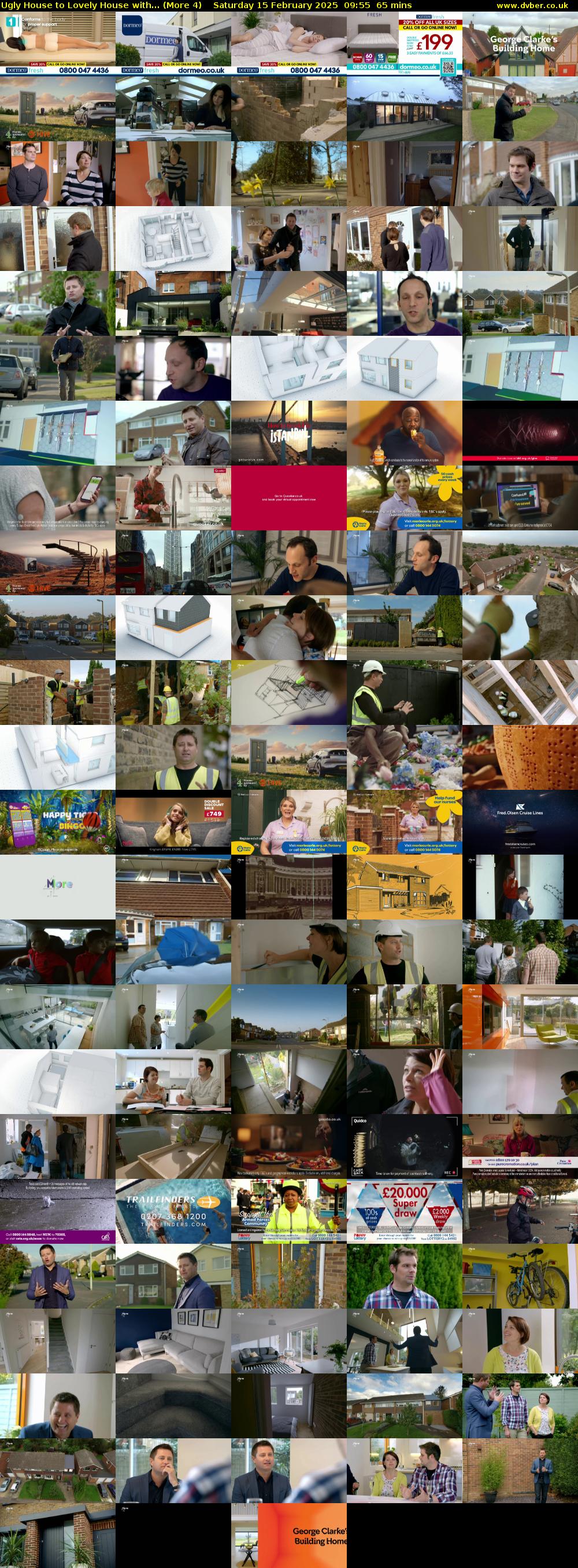 Ugly House to Lovely House with... (More 4) Saturday 15 February 2025 09:55 - 11:00