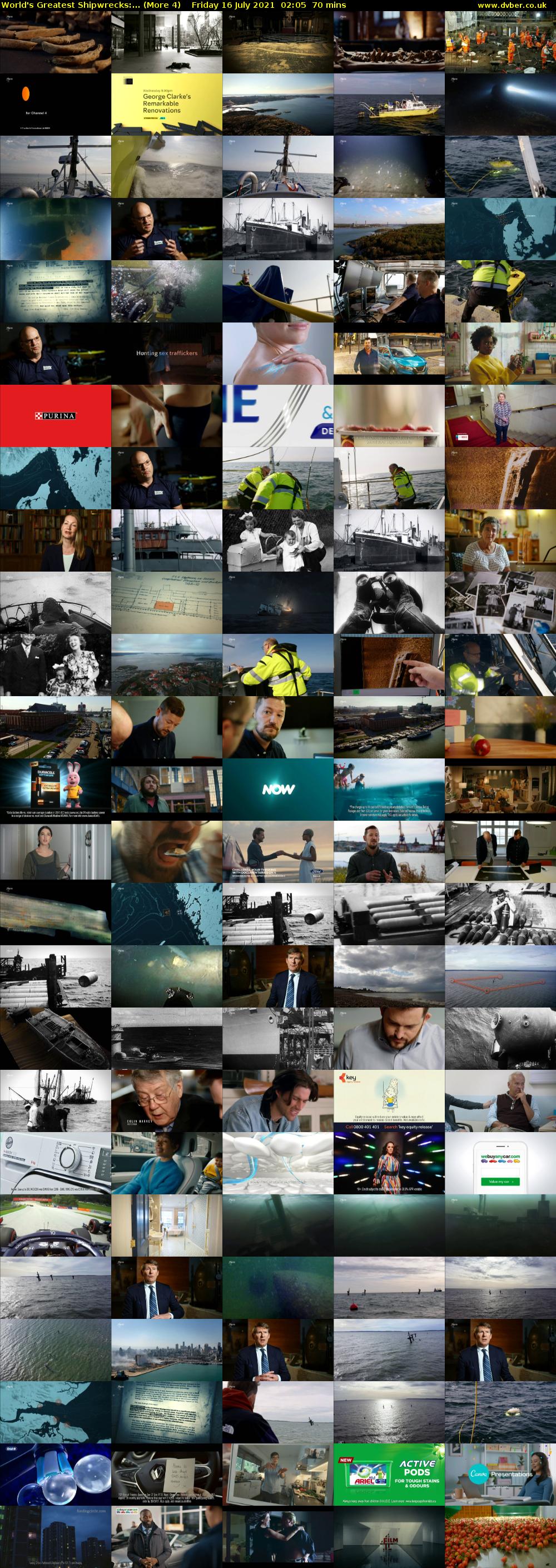 World's Greatest Shipwrecks:... (More 4) Friday 16 July 2021 02:05 - 03:15