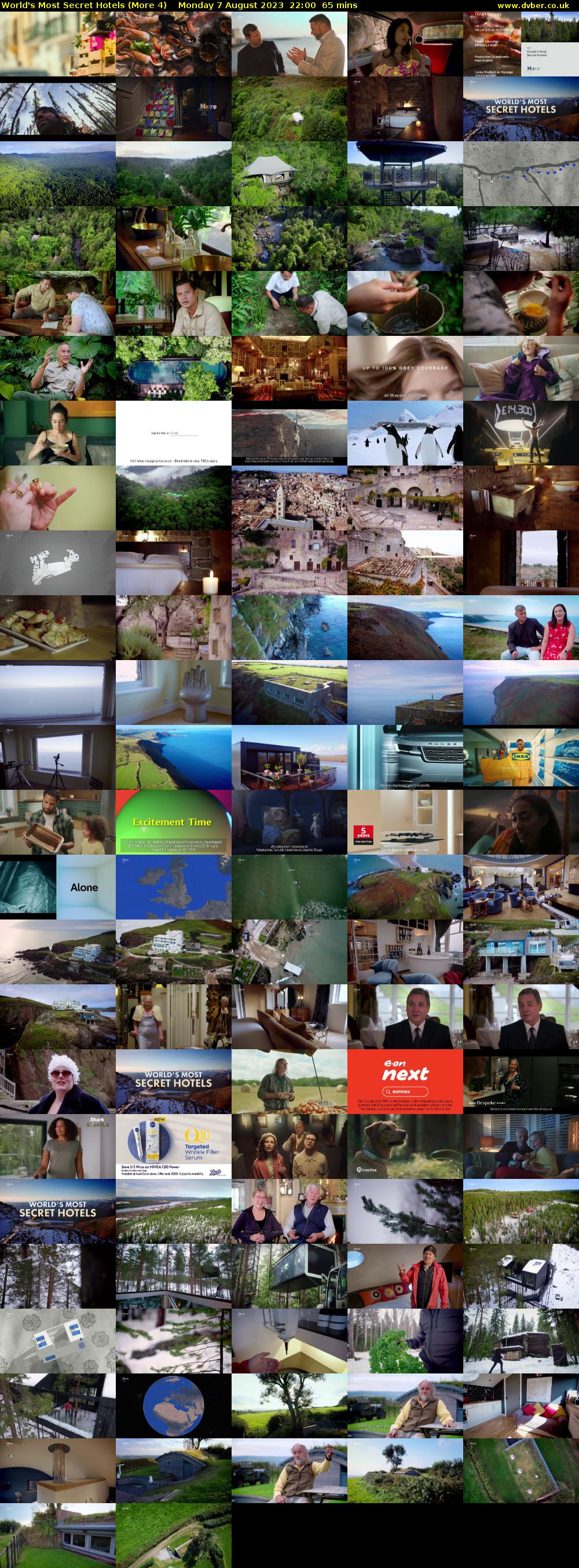 World's Most Secret Hotels (More 4) Monday 7 August 2023 22:00 - 23:05