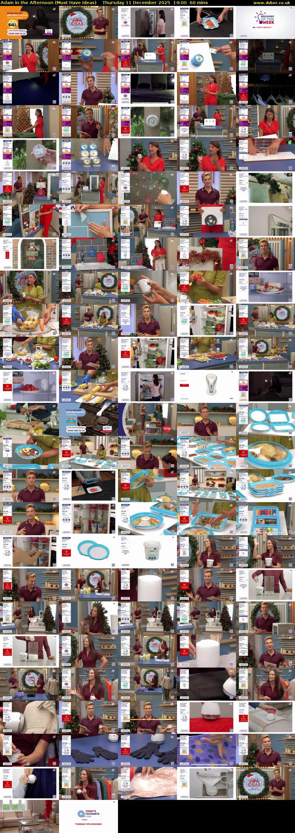 Adam in the Afternoon (Must Have Ideas) Thursday 11 December 2025 14:00 - 15:00