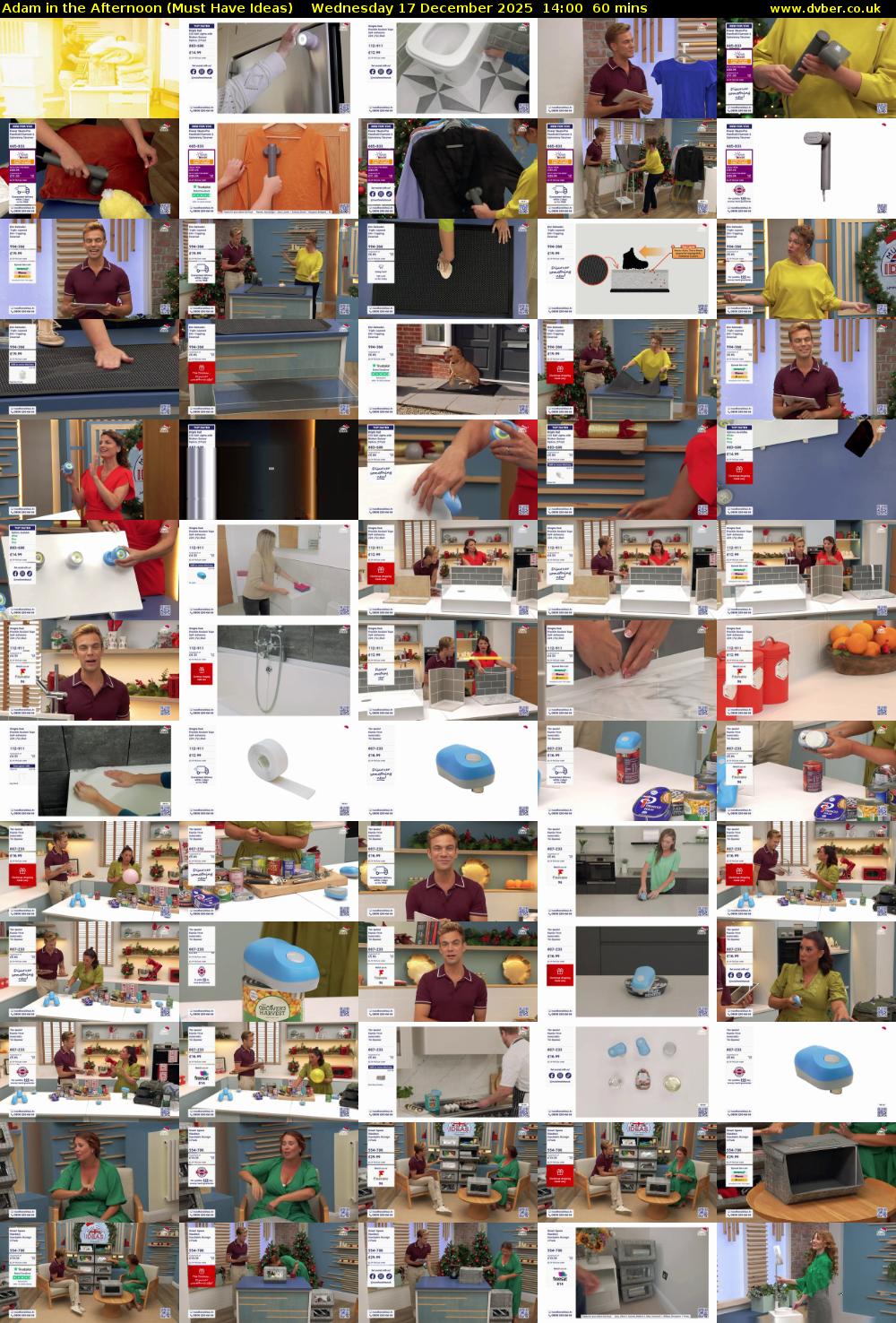 Adam in the Afternoon (Must Have Ideas) Wednesday 17 December 2025 14:00 - 15:00