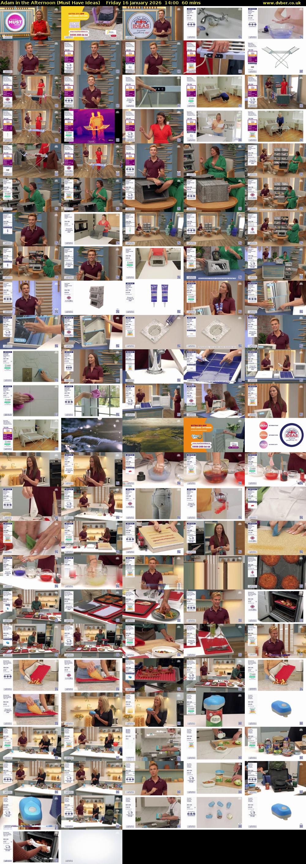 Adam in the Afternoon (Must Have Ideas) Friday 16 January 2026 14:00 - 15:00