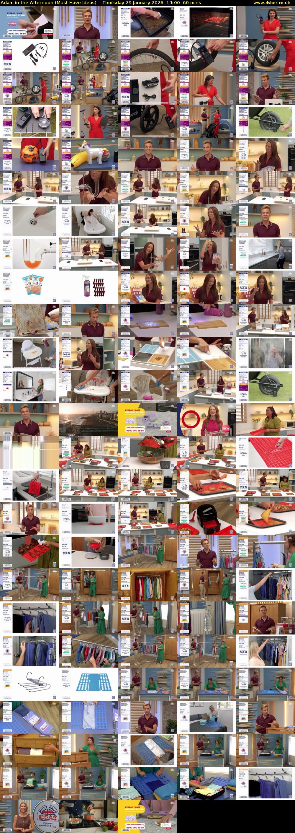 Adam in the Afternoon (Must Have Ideas) Thursday 29 January 2026 14:00 - 15:00