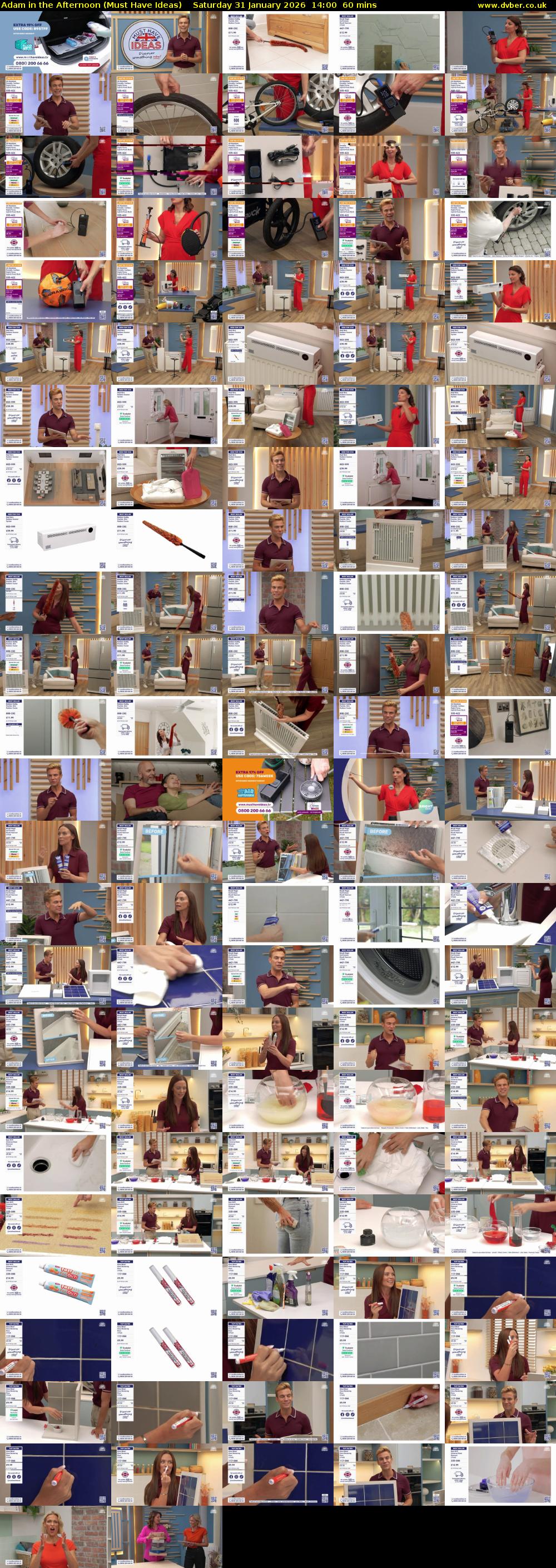 Adam in the Afternoon (Must Have Ideas) Saturday 31 January 2026 14:00 - 15:00