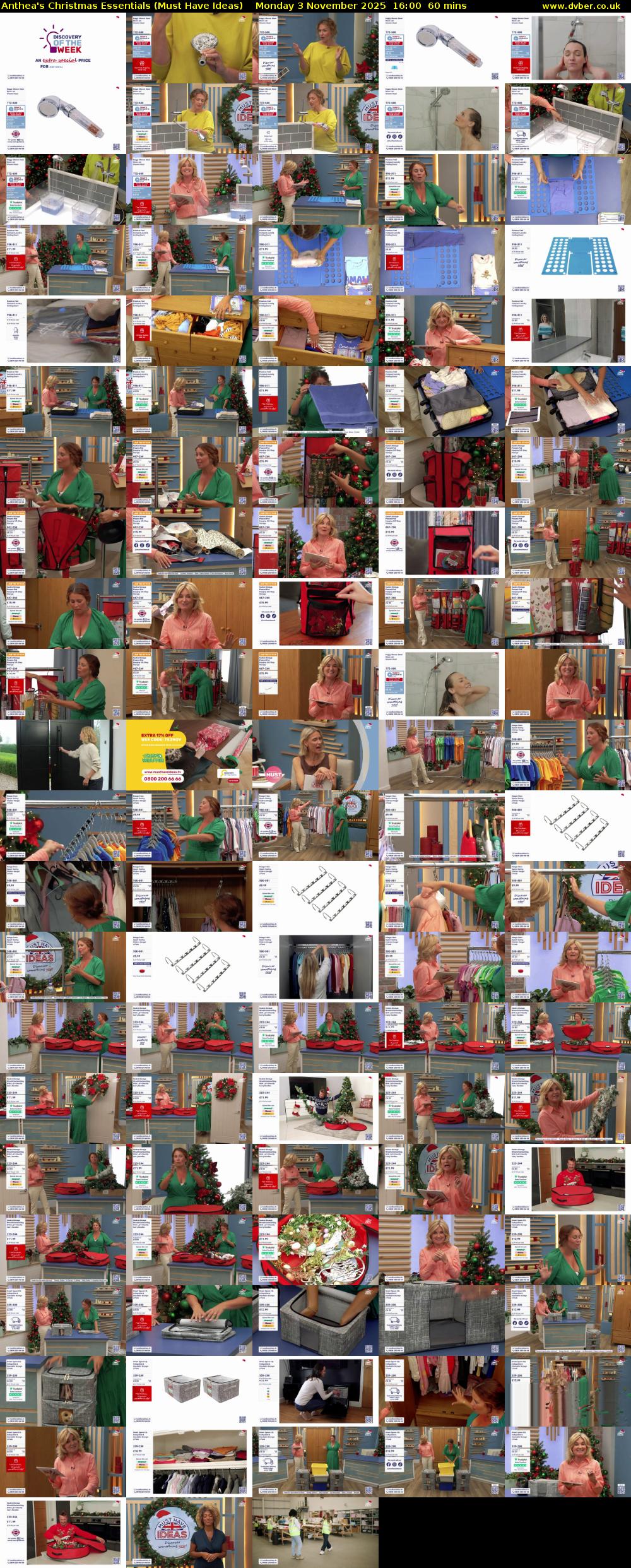 Anthea's Christmas Essentials (Must Have Ideas) Monday 3 November 2025 16:00 - 17:00