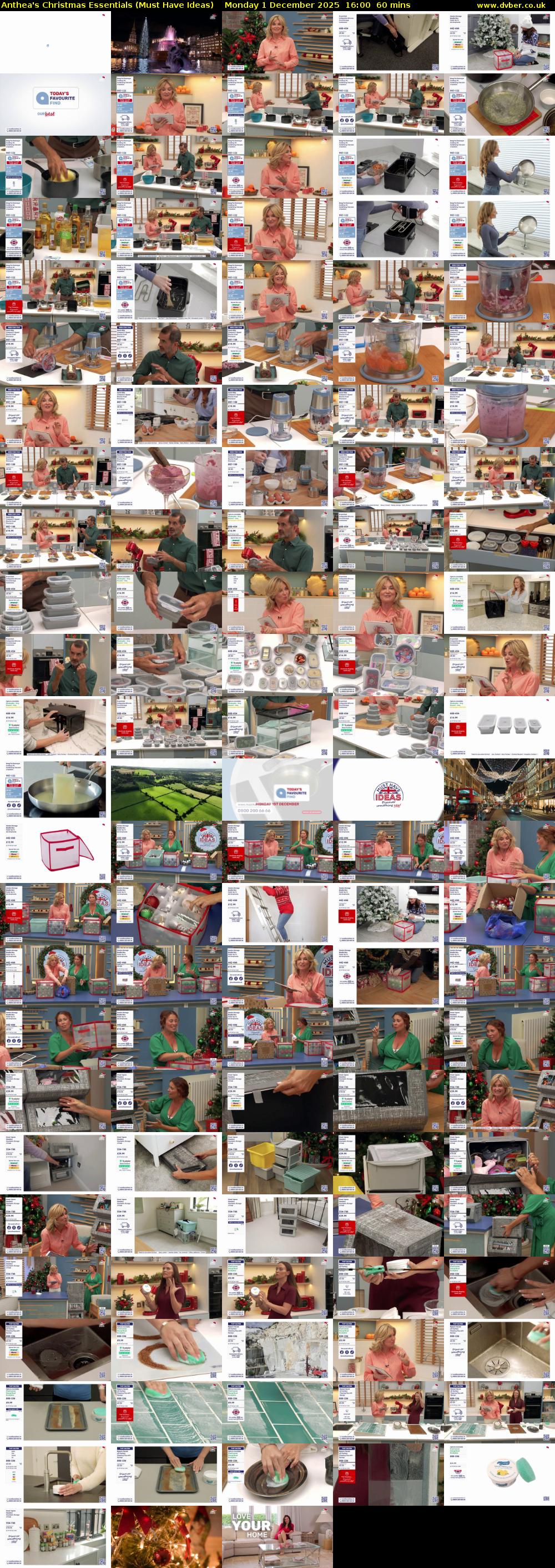Anthea's Christmas Essentials (Must Have Ideas) Monday 1 December 2025 16:00 - 17:00